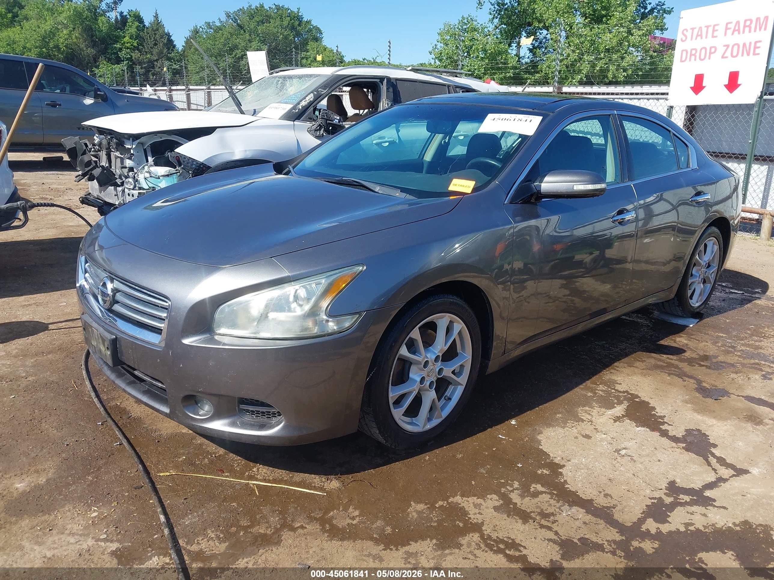 2014 Nissan Maxima 3.5 Sv Gray vin: 1N4AA5APXEC491361