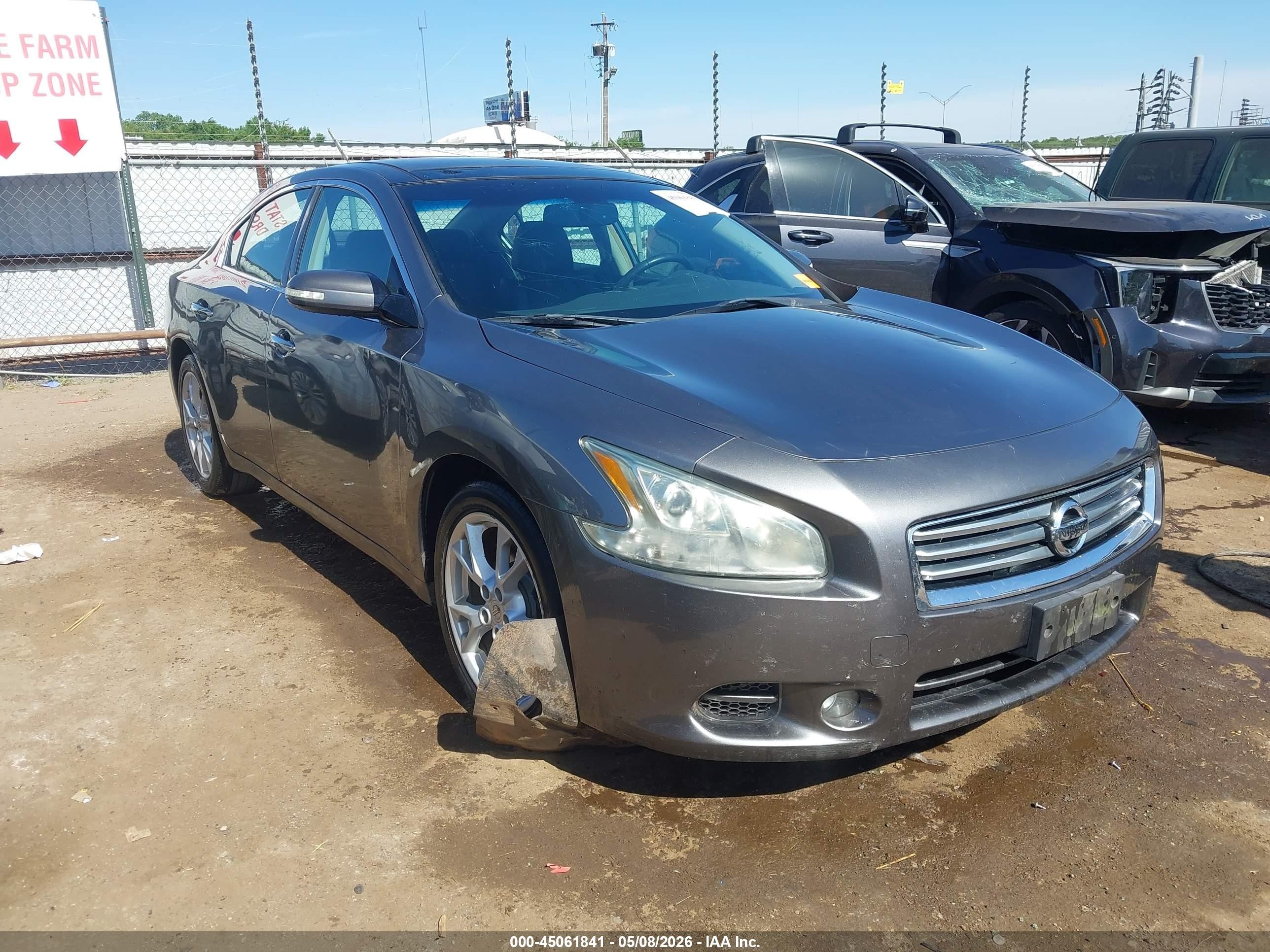2014 Nissan Maxima 3.5 Sv Gray vin: 1N4AA5APXEC491361