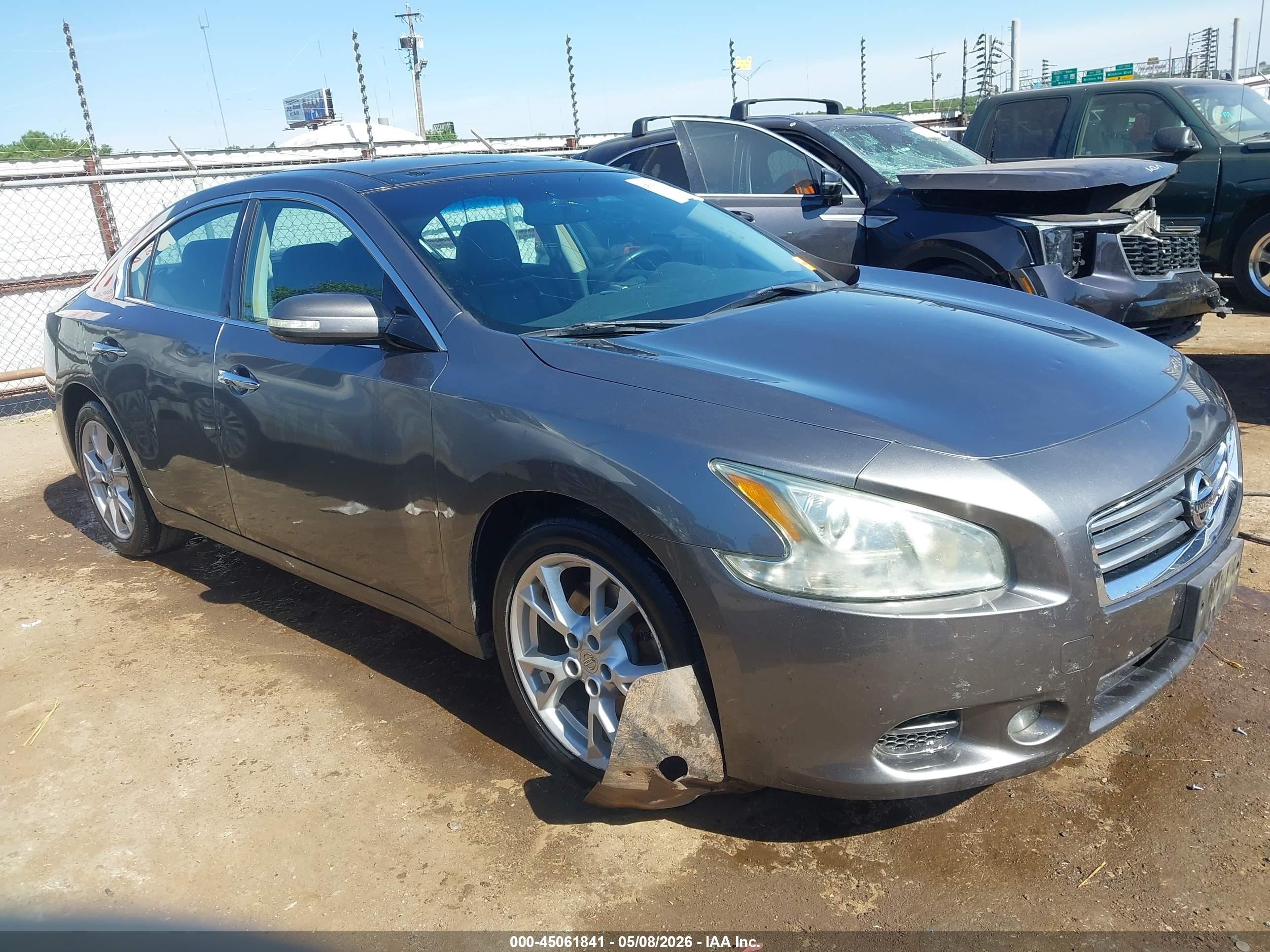 2014 Nissan Maxima 3.5 Sv Gray vin: 1N4AA5APXEC491361