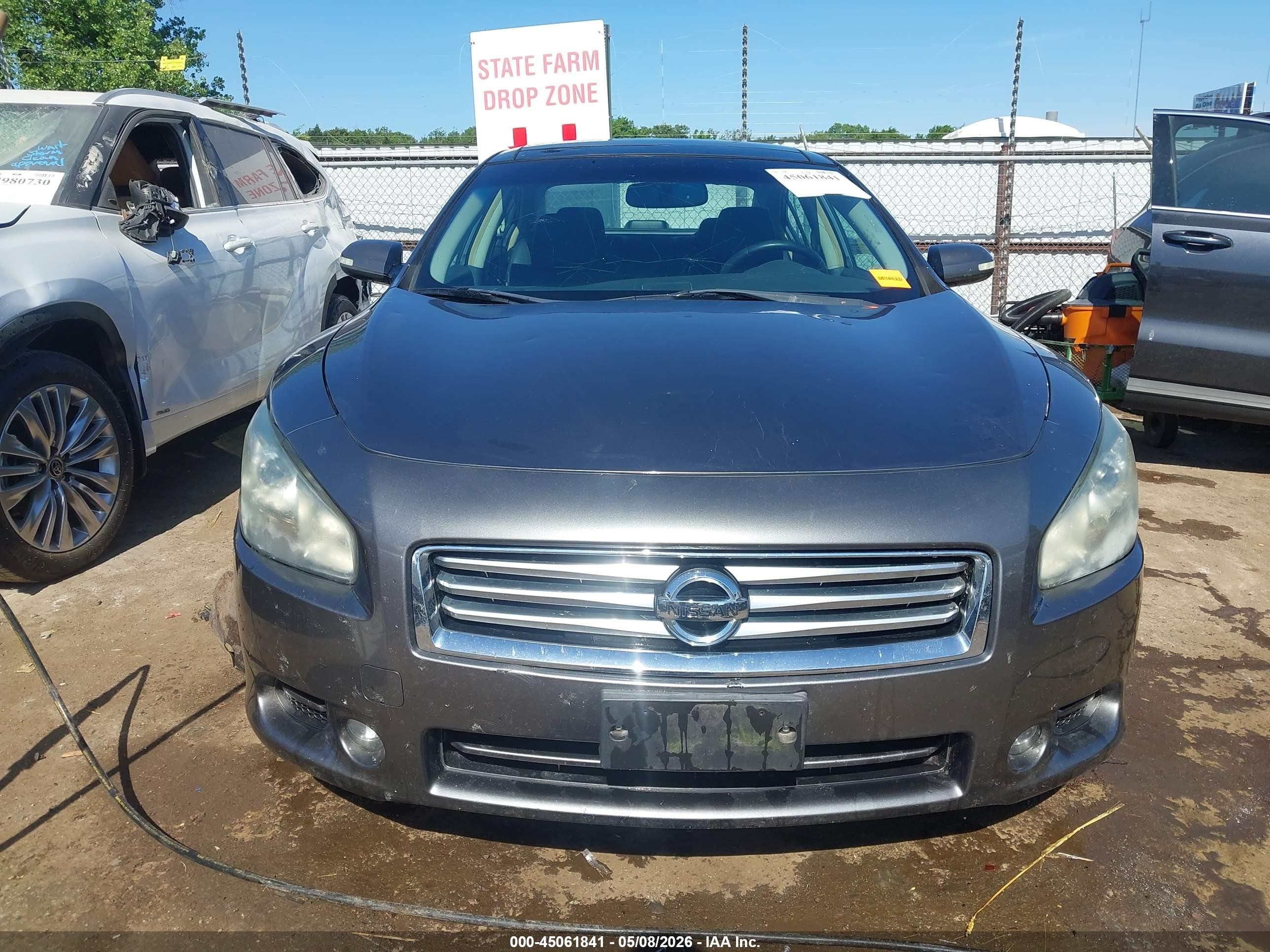 2014 Nissan Maxima 3.5 Sv Gray vin: 1N4AA5APXEC491361