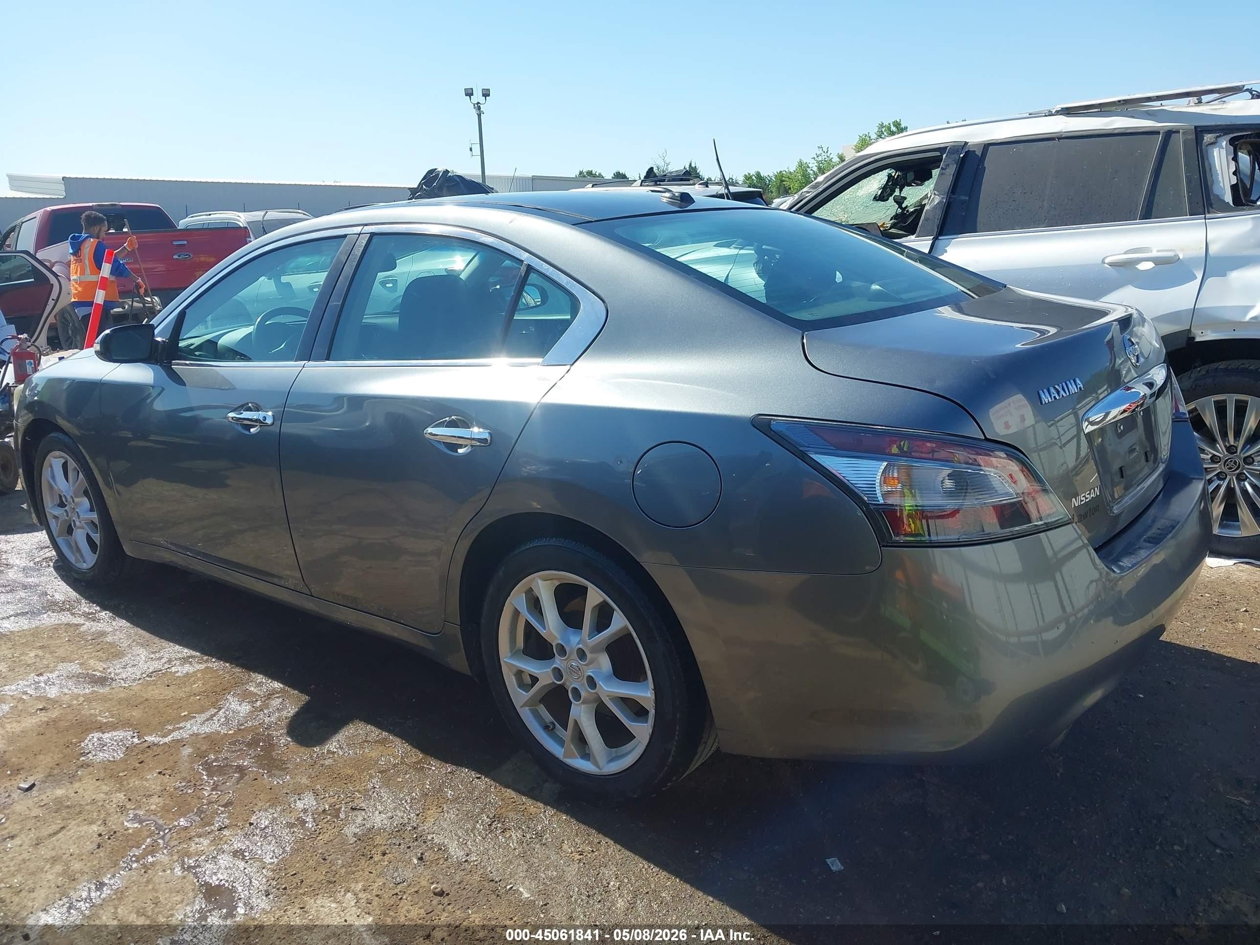 2014 Nissan Maxima 3.5 Sv Gray vin: 1N4AA5APXEC491361