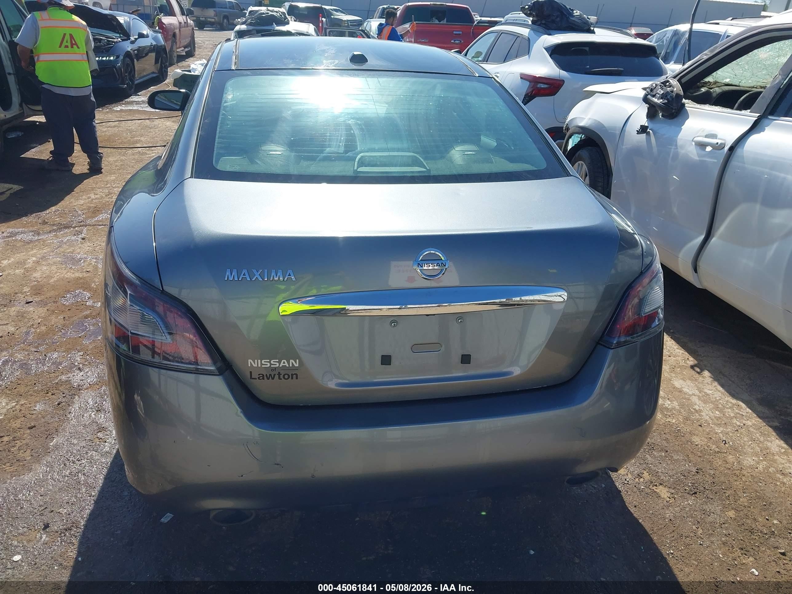 2014 Nissan Maxima 3.5 Sv Gray vin: 1N4AA5APXEC491361