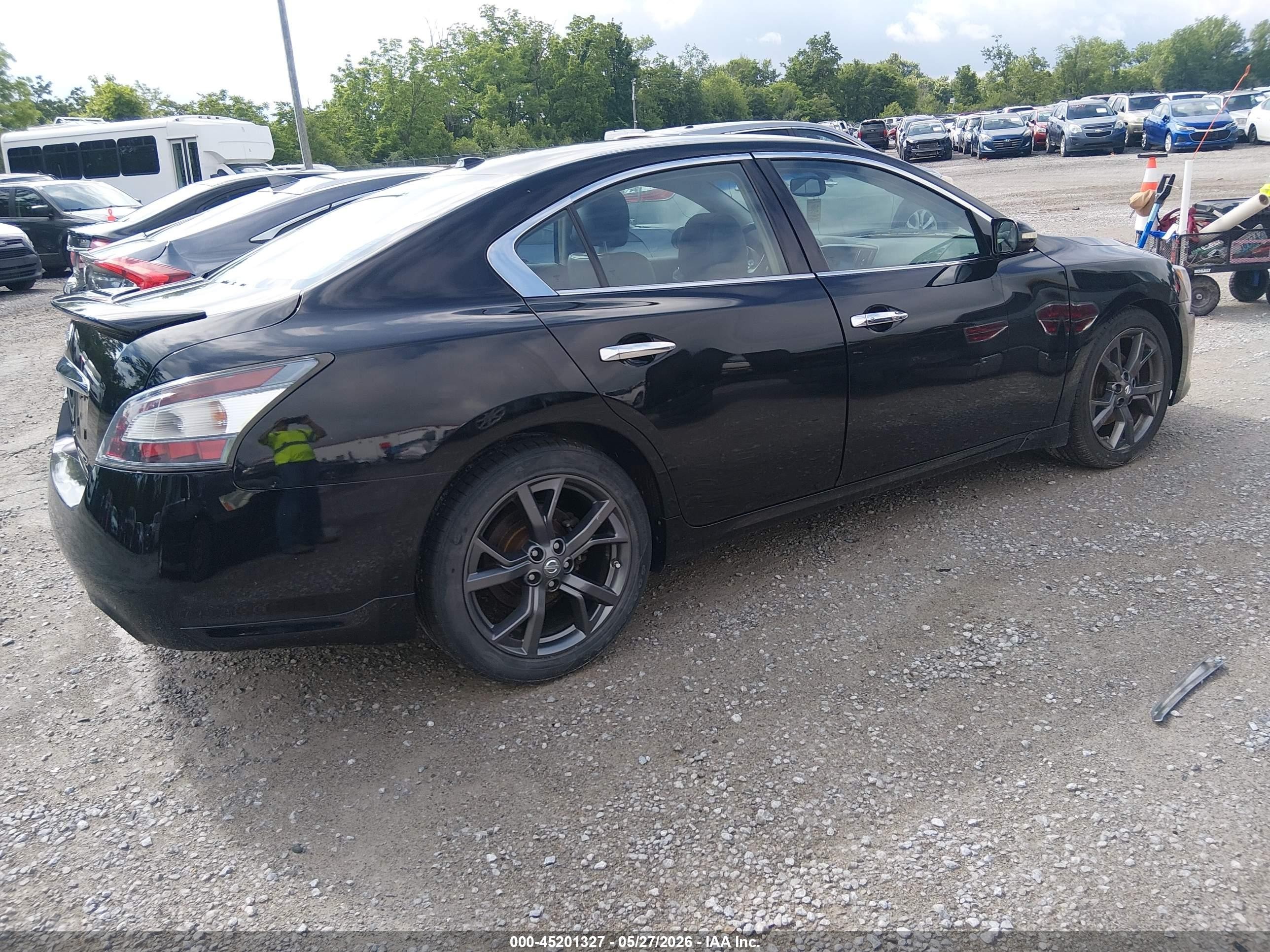 2014 Nissan Maxima 3.5 Sv Black vin: 1N4AA5APXEC493398