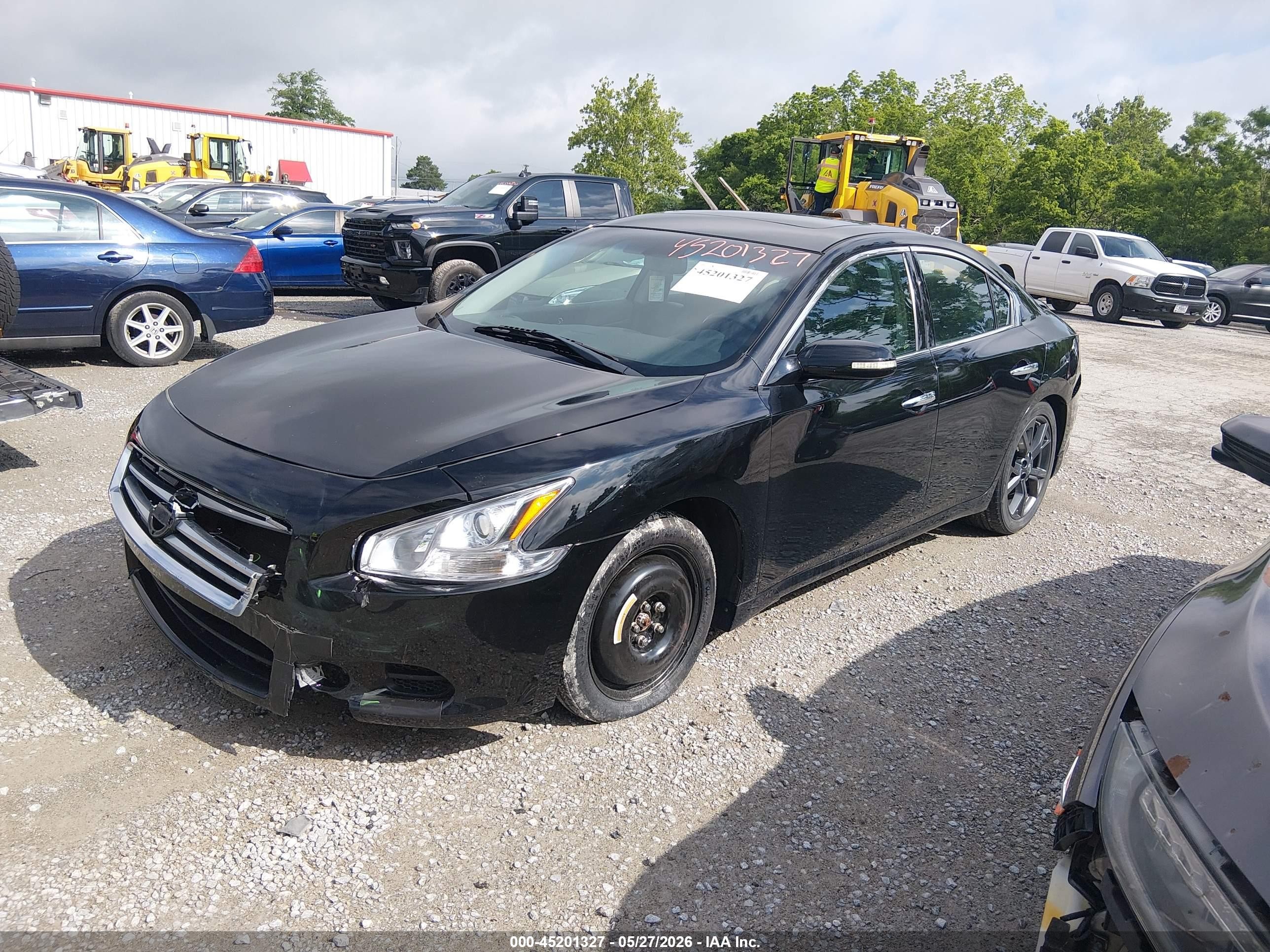 2014 Nissan Maxima 3.5 Sv Black vin: 1N4AA5APXEC493398