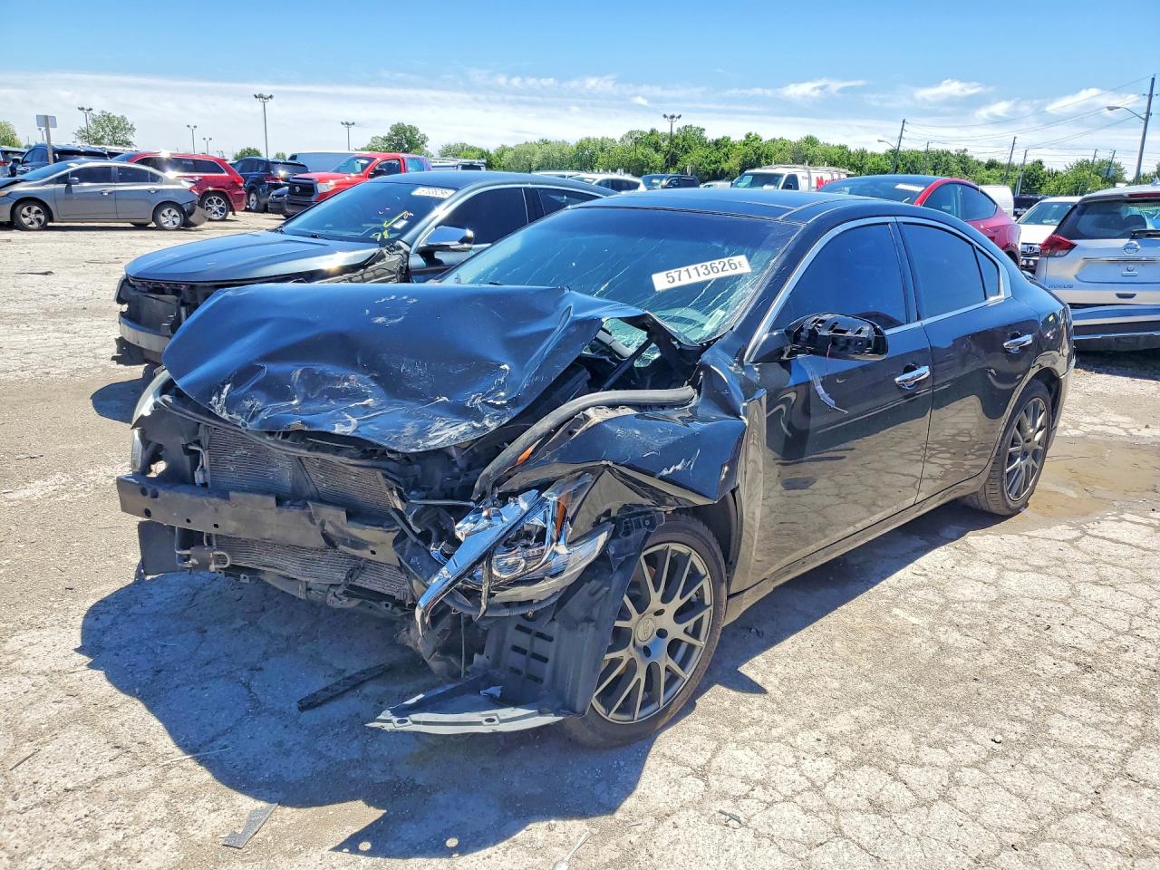 2014 Nissan Maxima 3.5 Sv Black vin: 1N4AA5APXEC493790