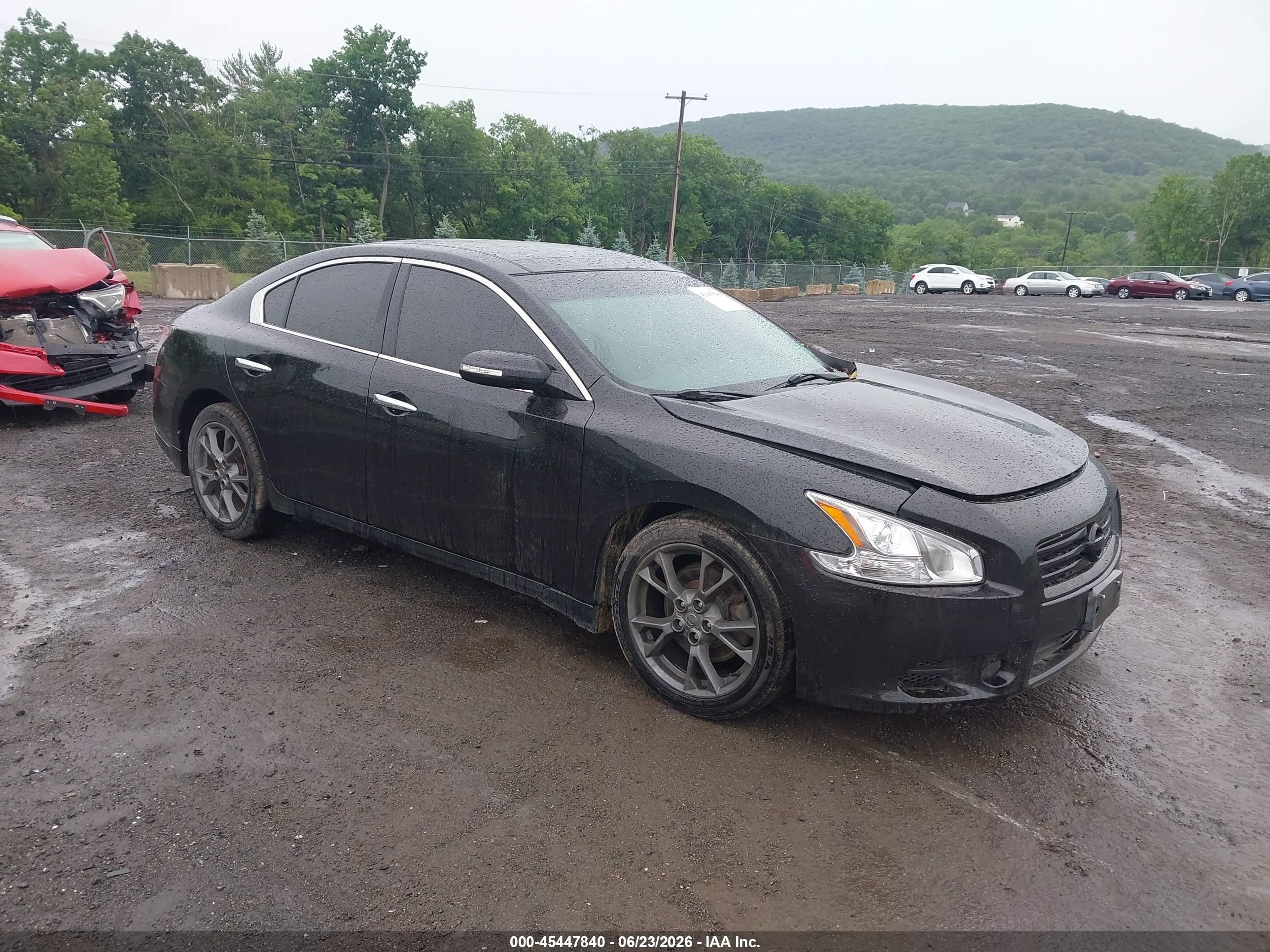 2014 Nissan Maxima 3.5 Sv Black vin: 1N4AA5APXEC496169