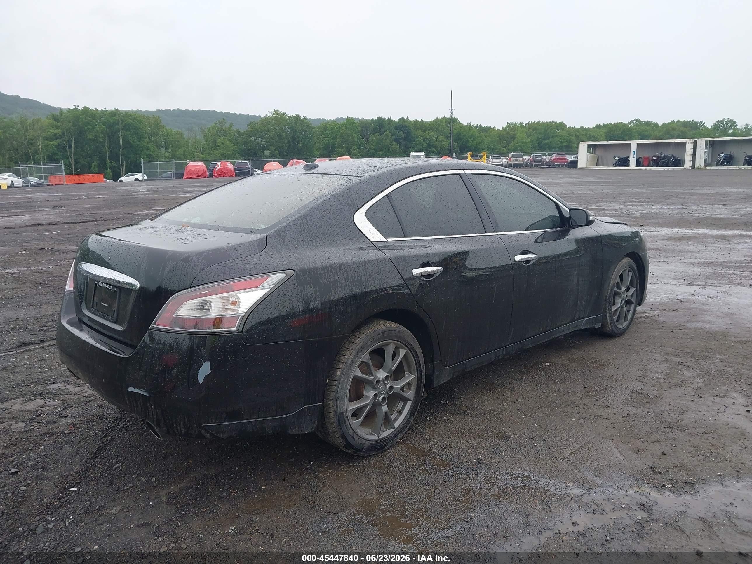 2014 Nissan Maxima 3.5 Sv Black vin: 1N4AA5APXEC496169
