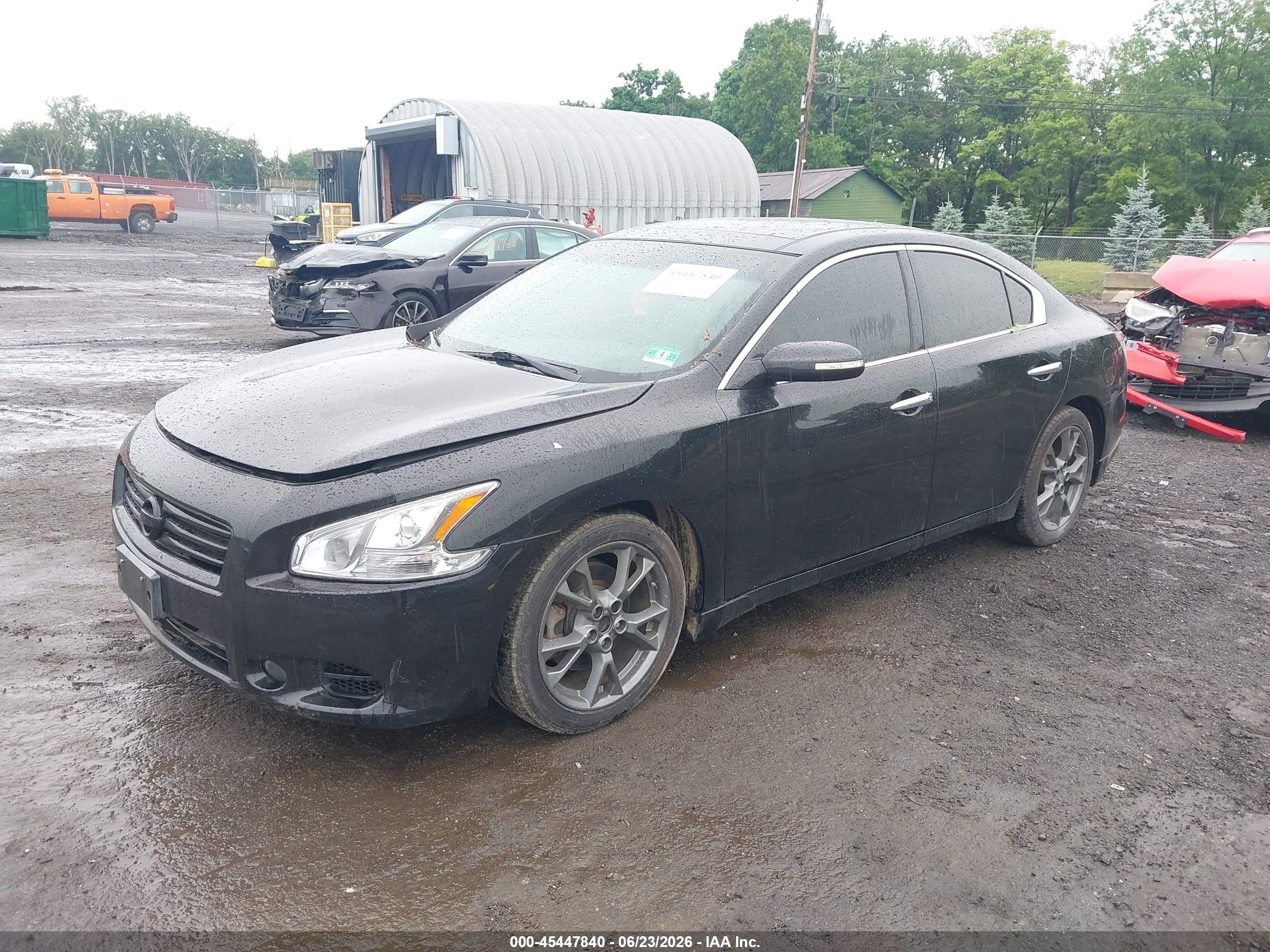 2014 Nissan Maxima 3.5 Sv Black vin: 1N4AA5APXEC496169