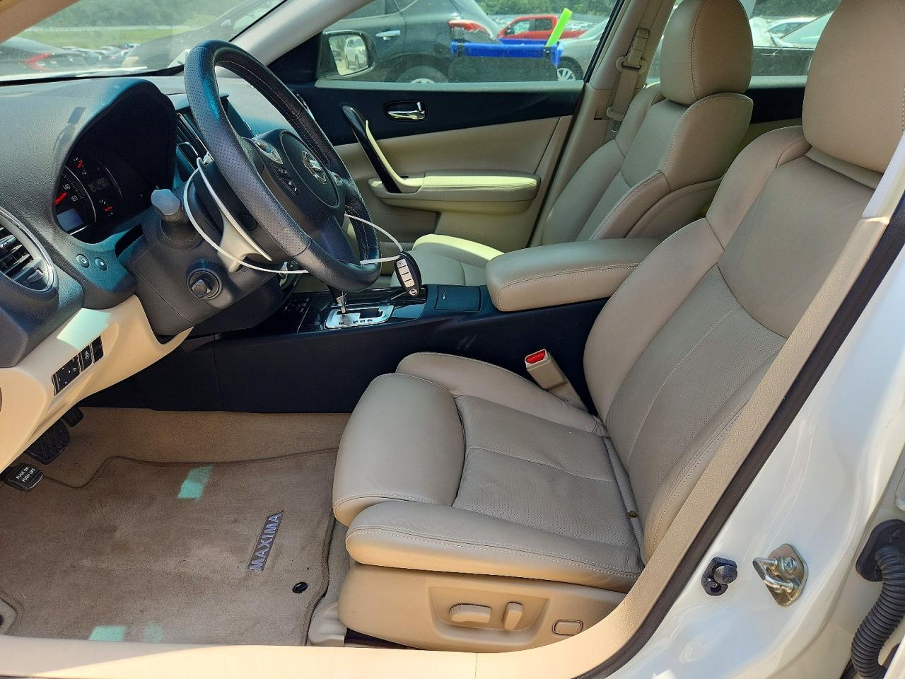 2014 Nissan Maxima 3.5 Sv White vin: 1N4AA5APXEC905271