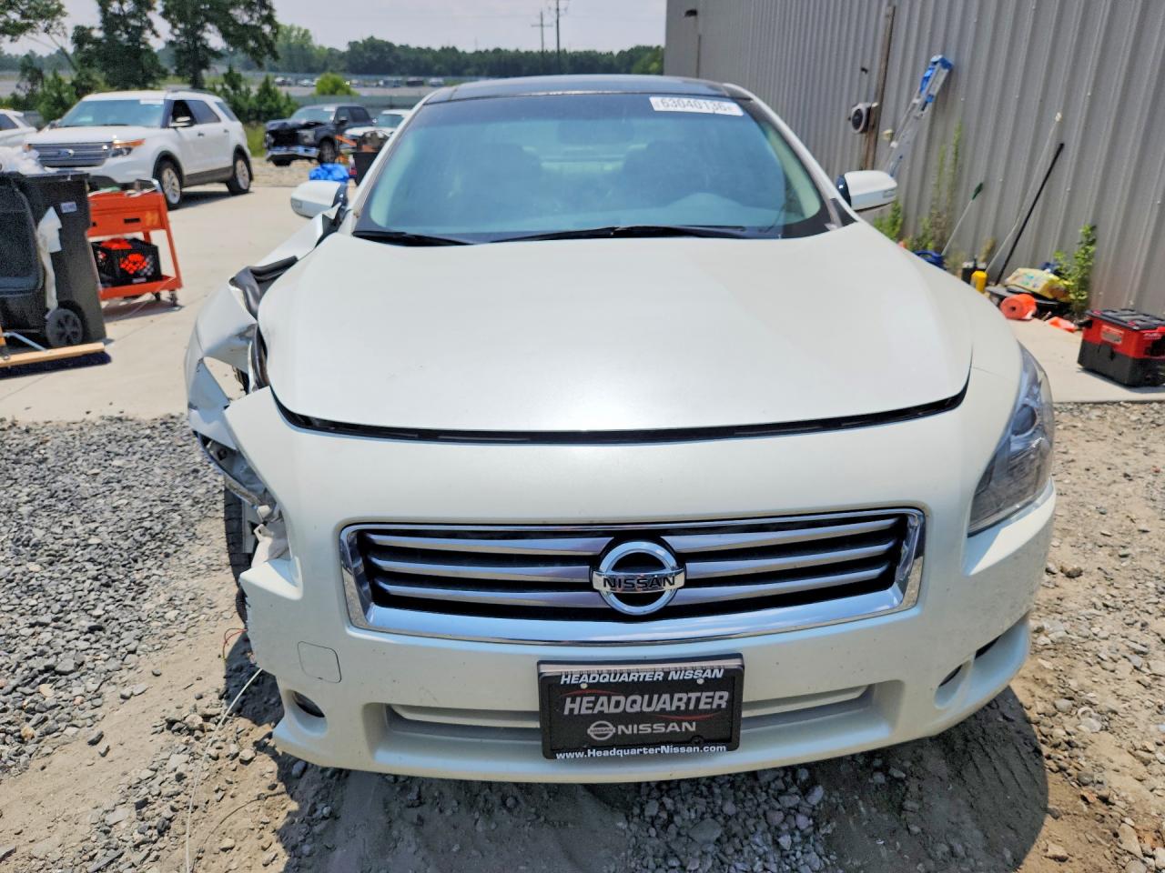 2014 Nissan Maxima 3.5 Sv White vin: 1N4AA5APXEC905271