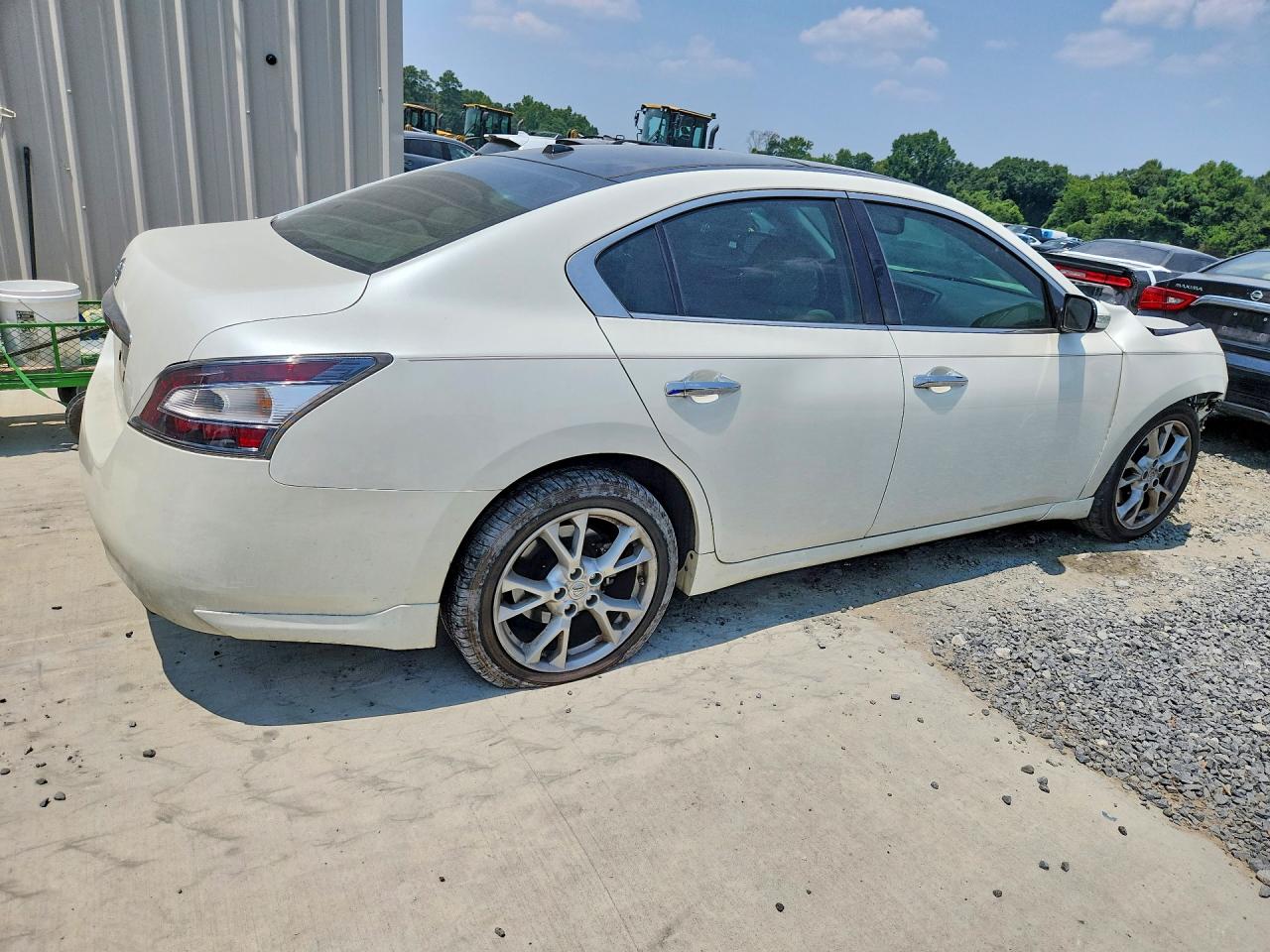 2014 Nissan Maxima 3.5 Sv White vin: 1N4AA5APXEC905271