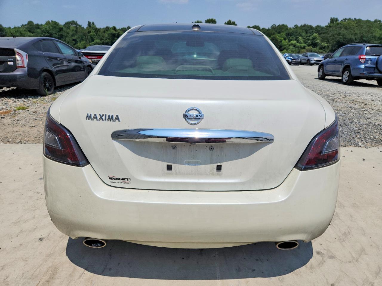 2014 Nissan Maxima 3.5 Sv White vin: 1N4AA5APXEC905271