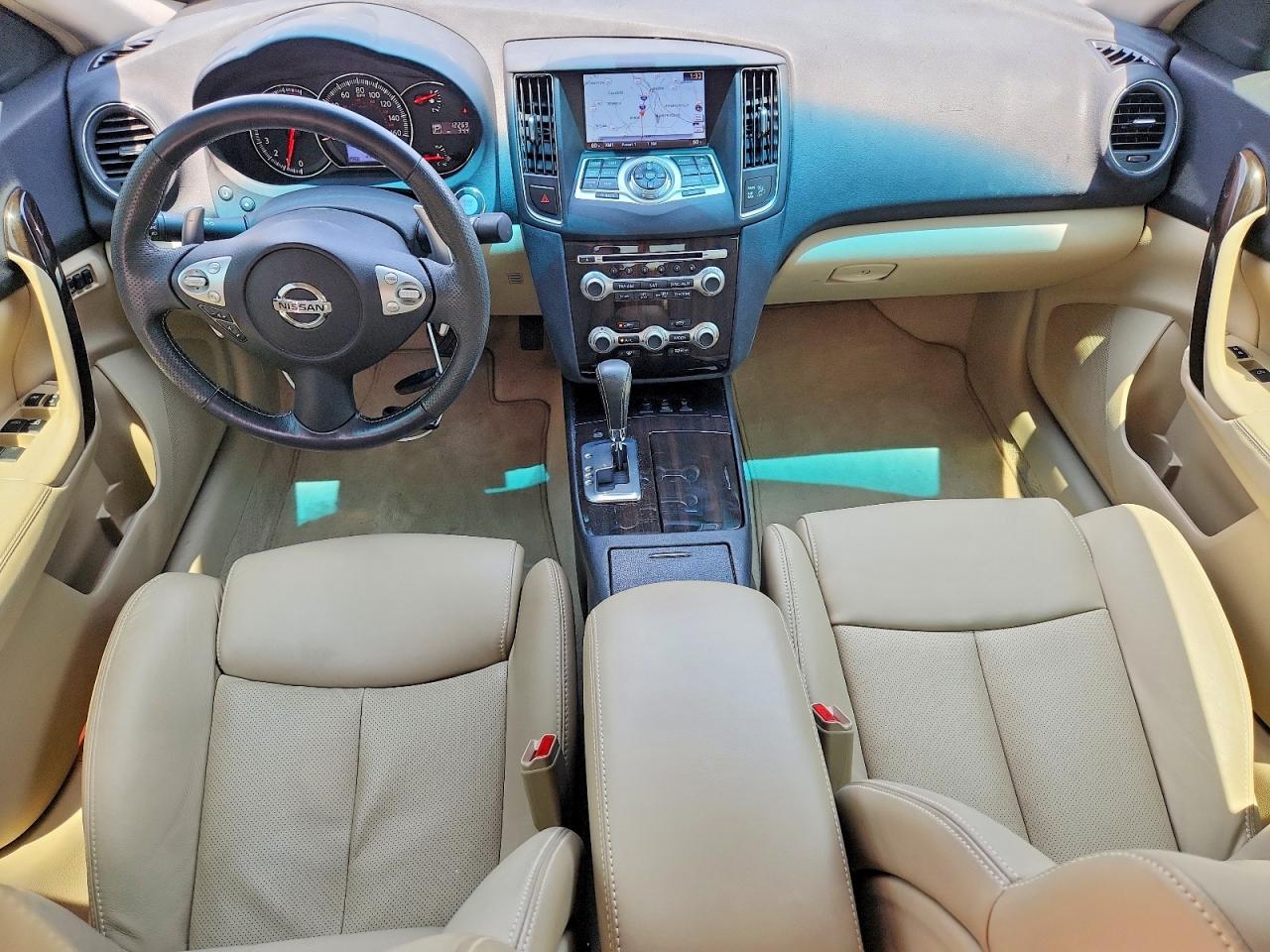 2014 Nissan Maxima 3.5 Sv White vin: 1N4AA5APXEC905271
