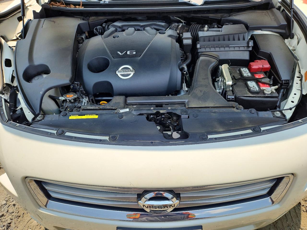 2014 Nissan Maxima 3.5 Sv White vin: 1N4AA5APXEC905271