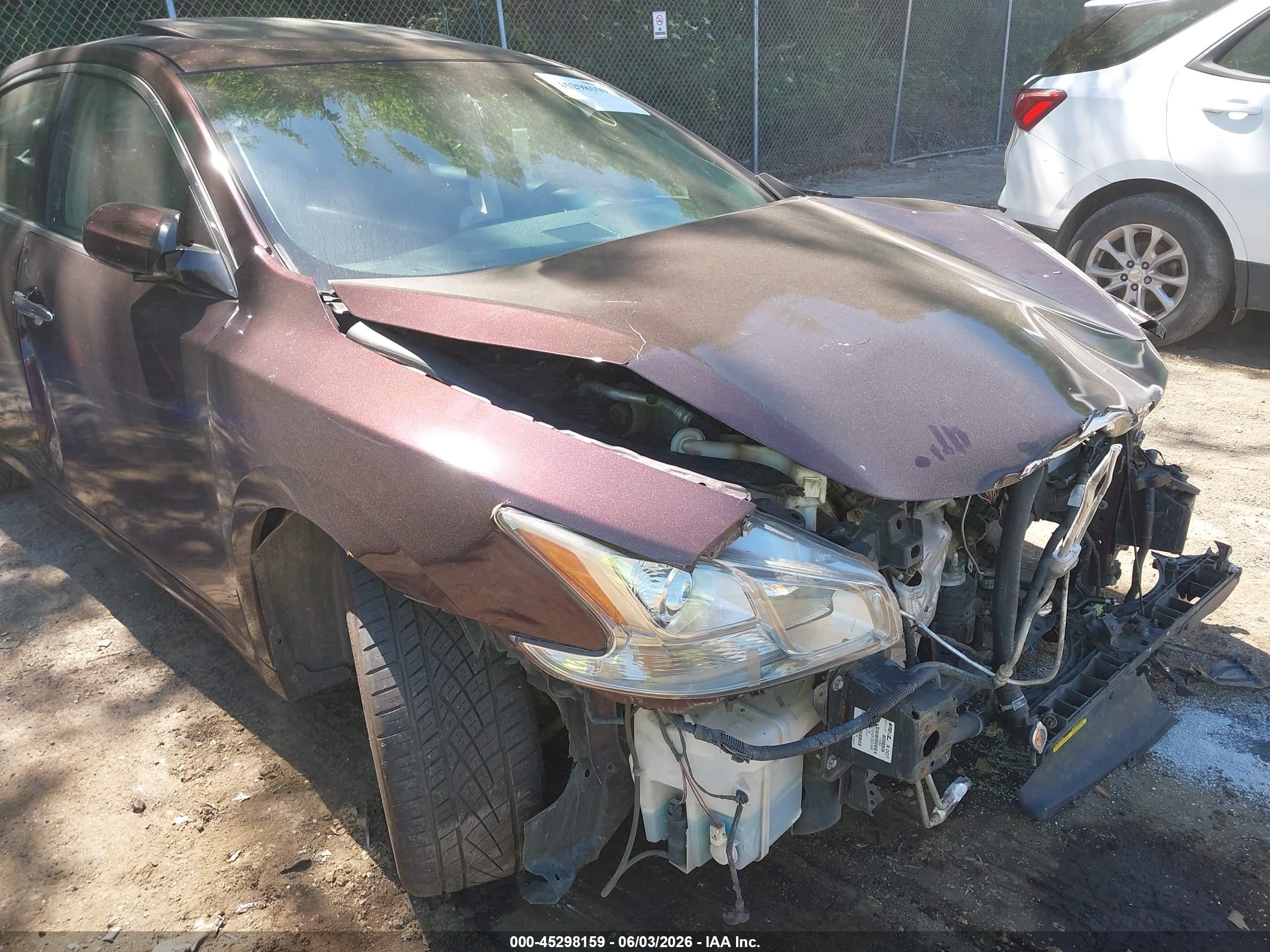 2014 Nissan Maxima 3.5 S Burgundy vin: 1N4AA5APXEC906582