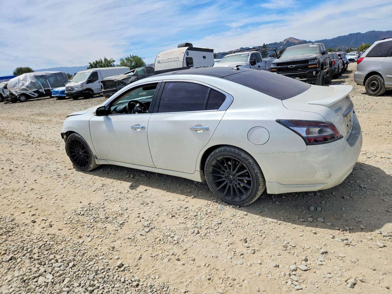 2014 Nissan Maxima 3.5 Sv White vin: 1N4AA5APXEC914309