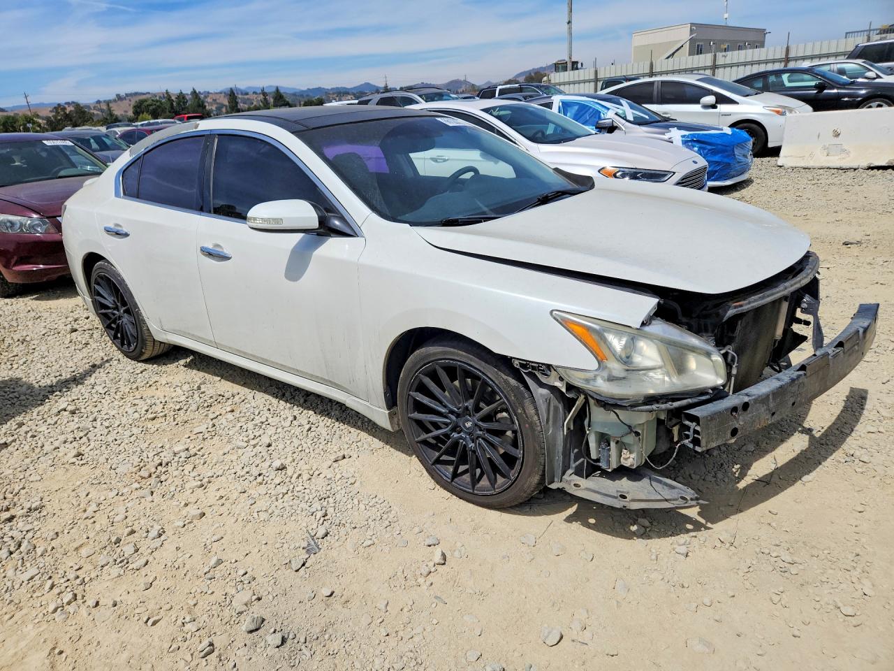 2014 Nissan Maxima 3.5 Sv White vin: 1N4AA5APXEC914309