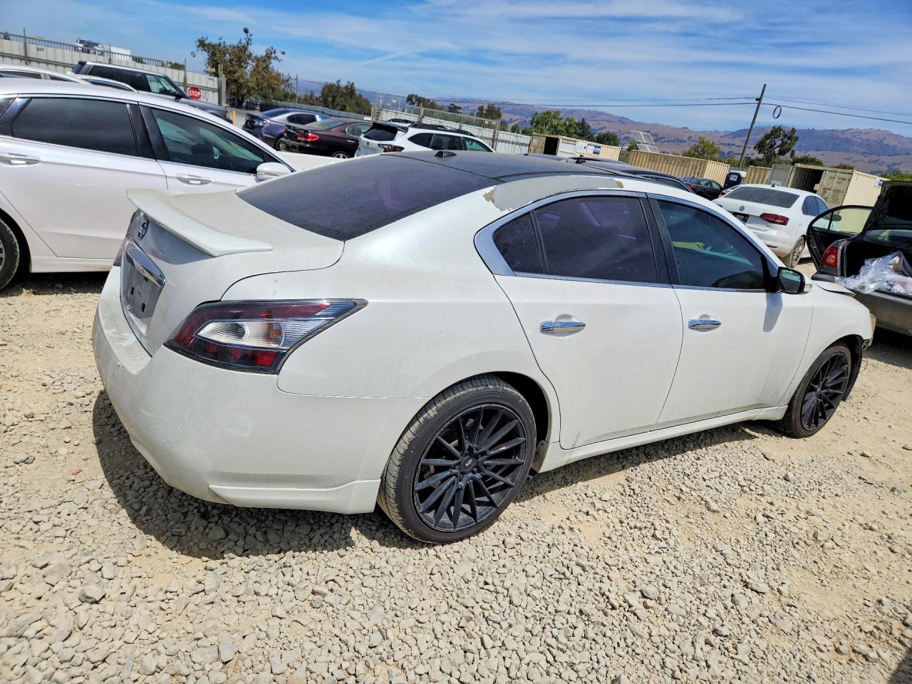 2014 Nissan Maxima 3.5 Sv White vin: 1N4AA5APXEC914309