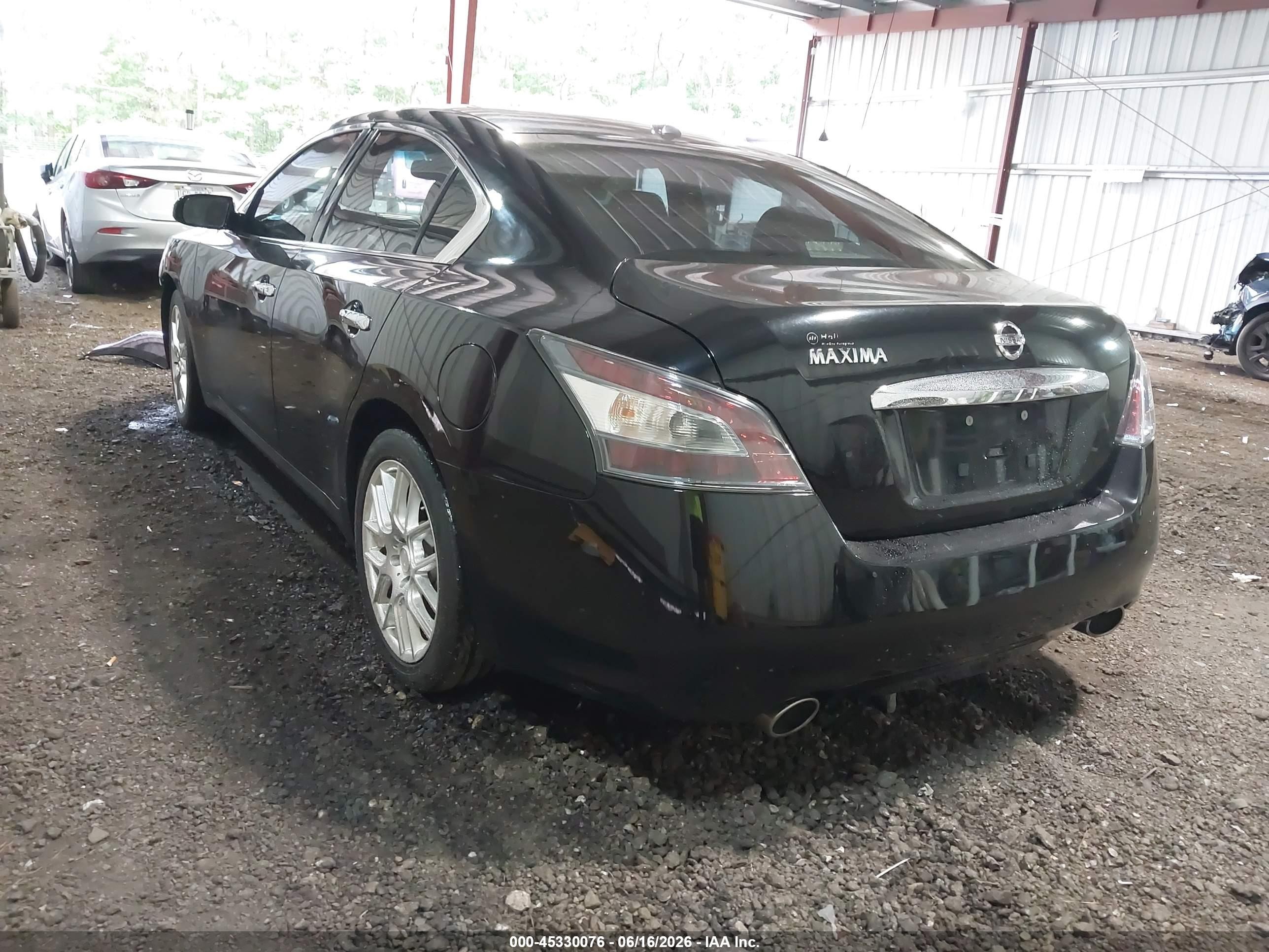 2014 Nissan Maxima 3.5 Sv Black vin: 1N4AA5APXEC914455