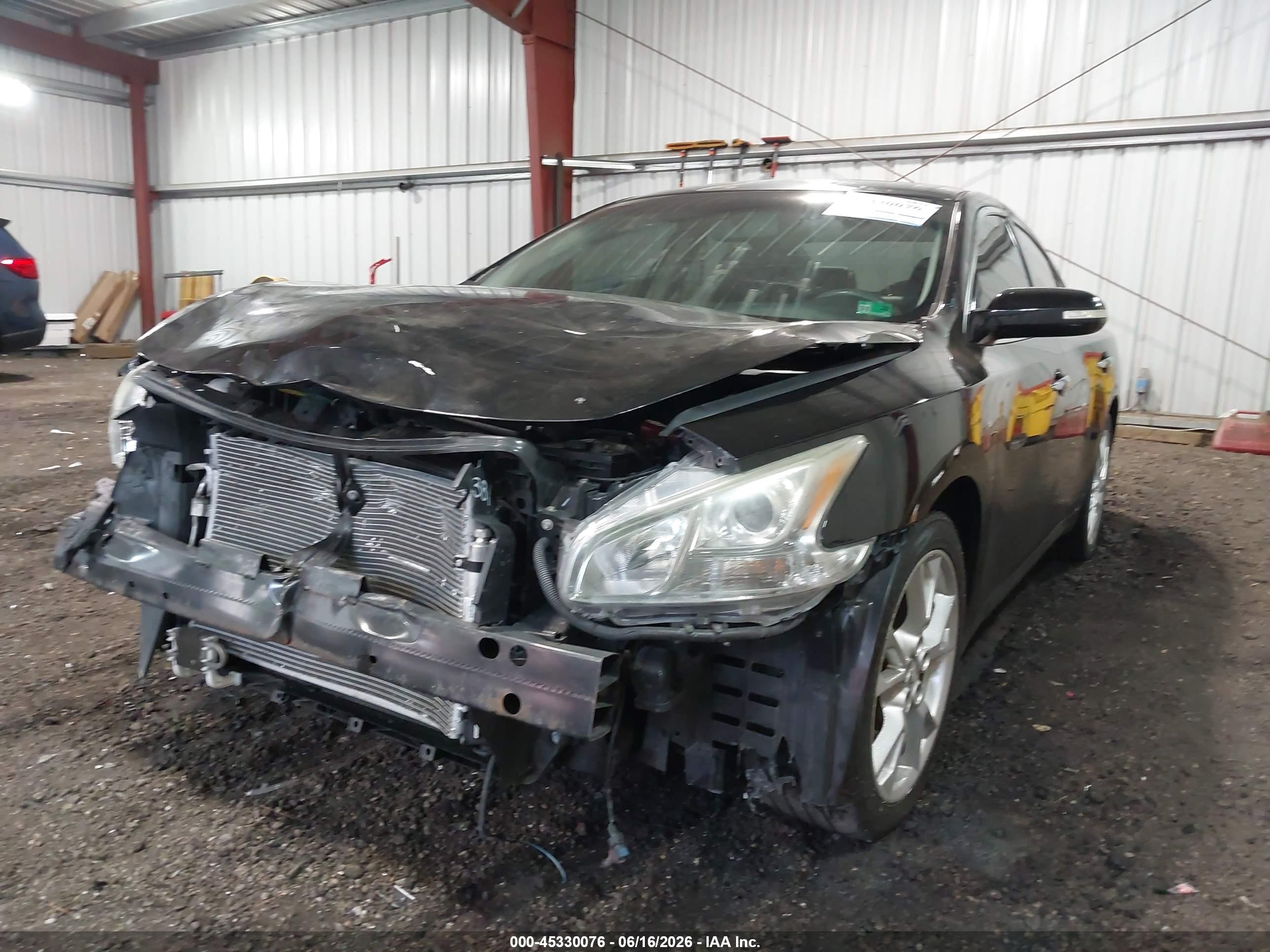 2014 Nissan Maxima 3.5 Sv Black vin: 1N4AA5APXEC914455