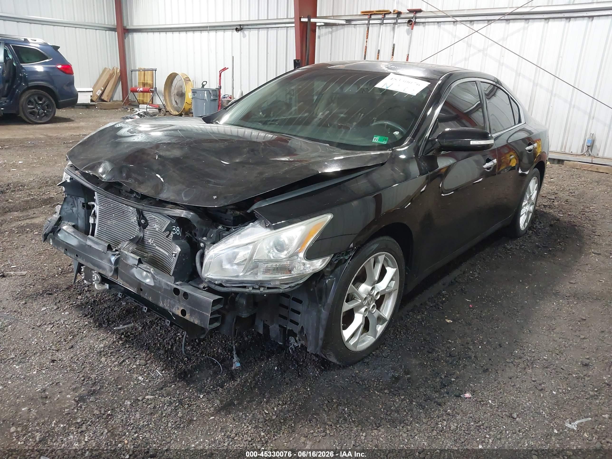 2014 Nissan Maxima 3.5 Sv Black vin: 1N4AA5APXEC914455