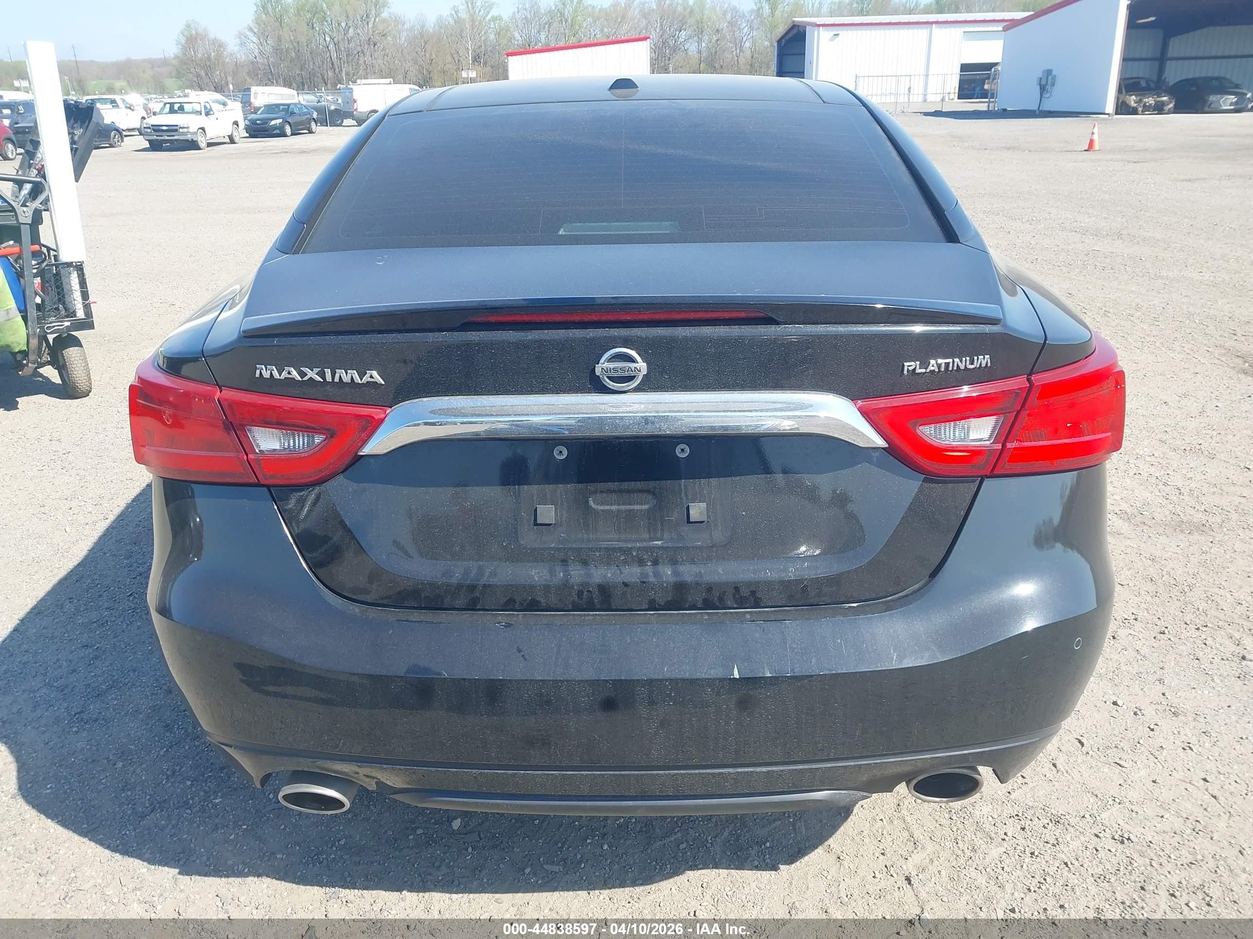 2016 Nissan Maxima 3.5 Platinum Black vin: 1N4AA6AP0GC408531