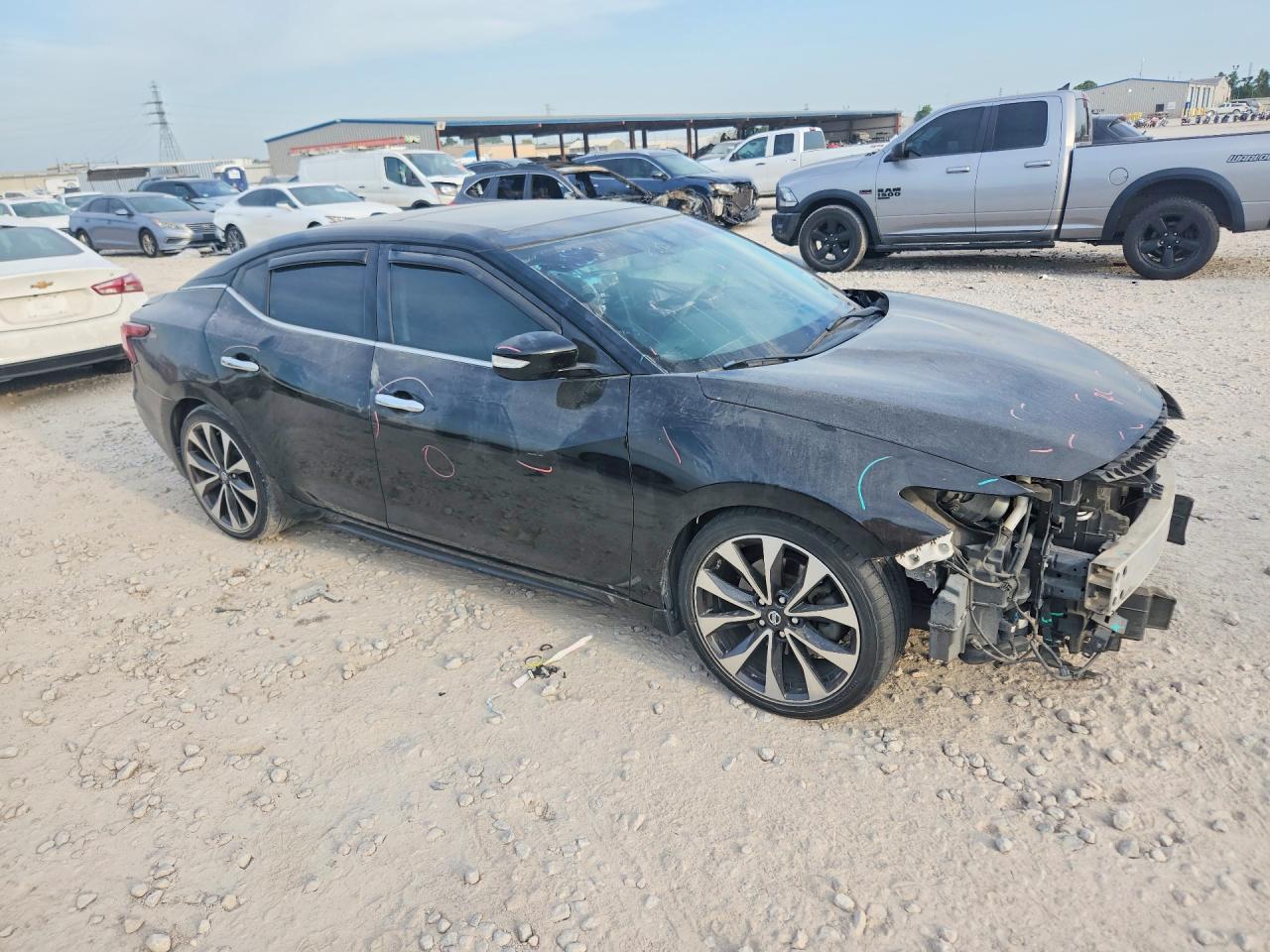 2017 Nissan Maxima 3.5 Sl Black vin: 1N4AA6AP0HC376620