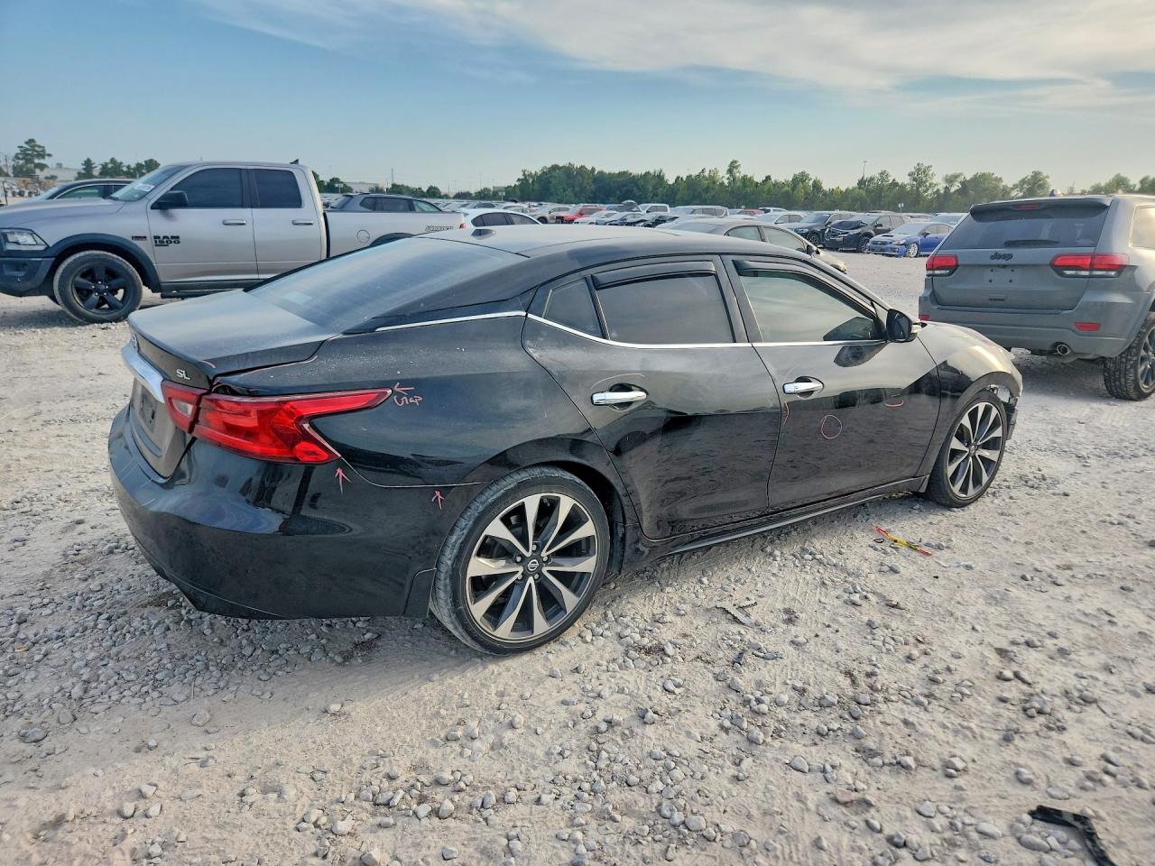 2017 Nissan Maxima 3.5 Sl Black vin: 1N4AA6AP0HC376620