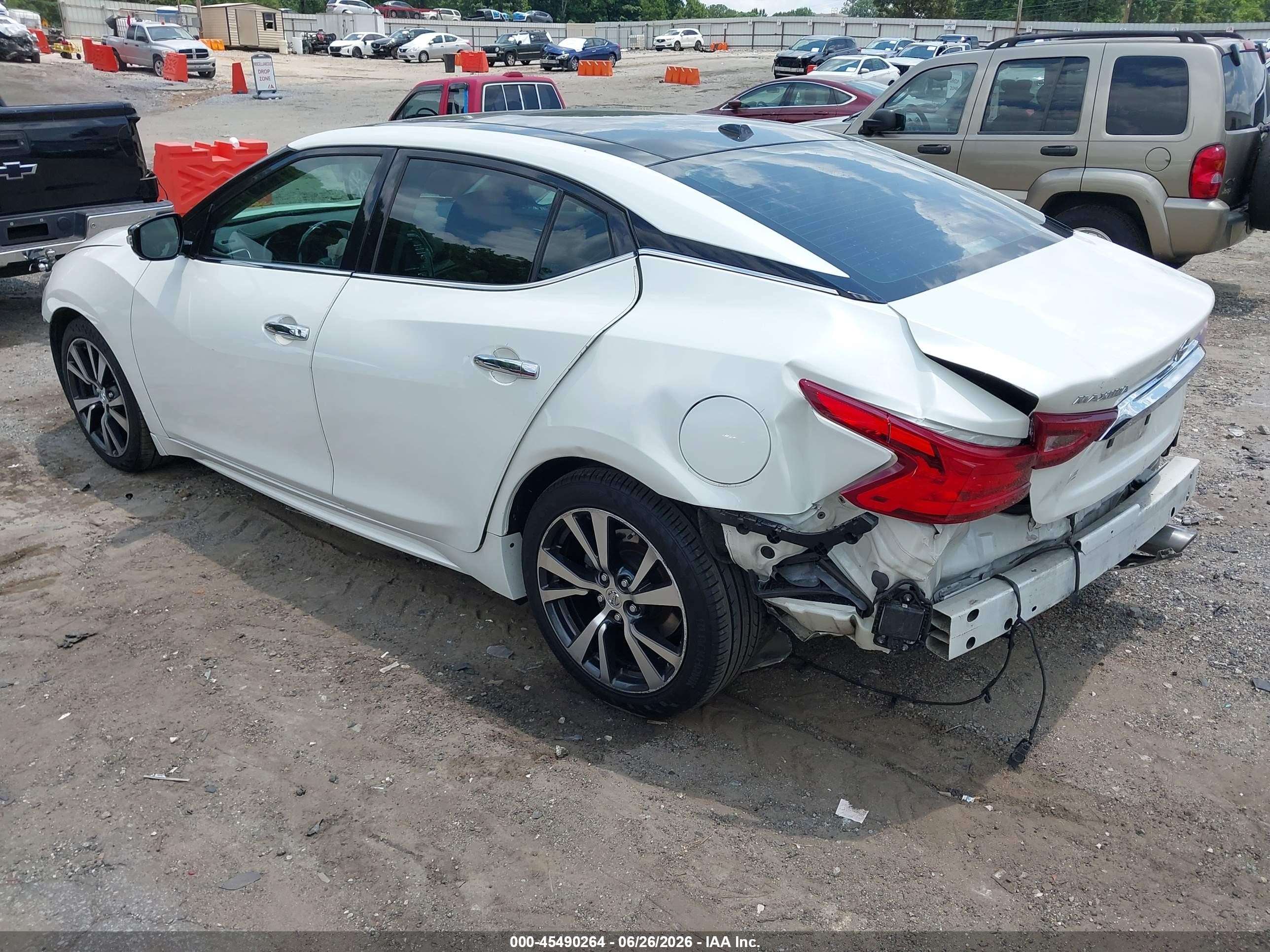2017 Nissan Maxima 3.5 Platinum White vin: 1N4AA6AP0HC385642