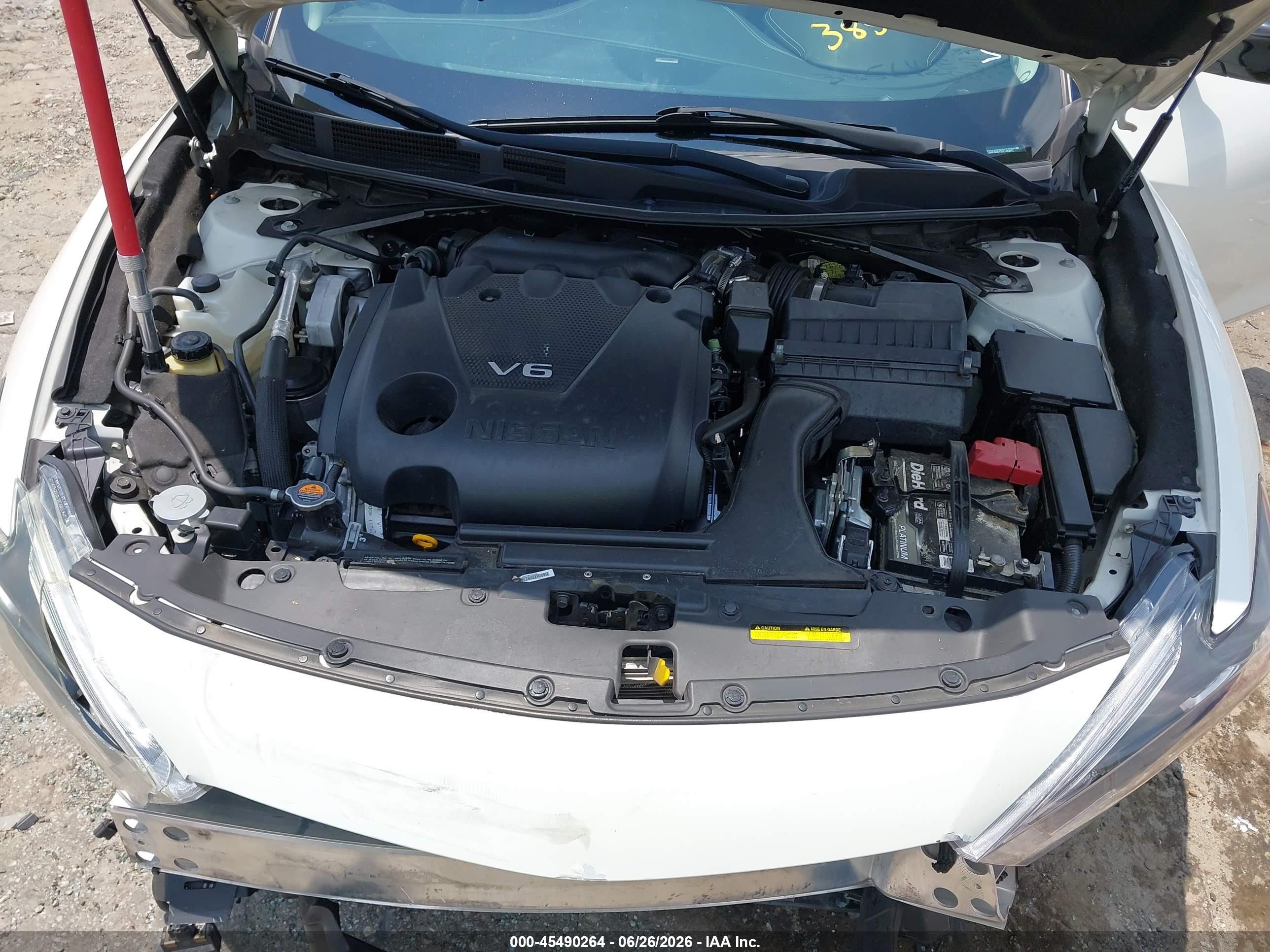 2017 Nissan Maxima 3.5 Platinum White vin: 1N4AA6AP0HC385642