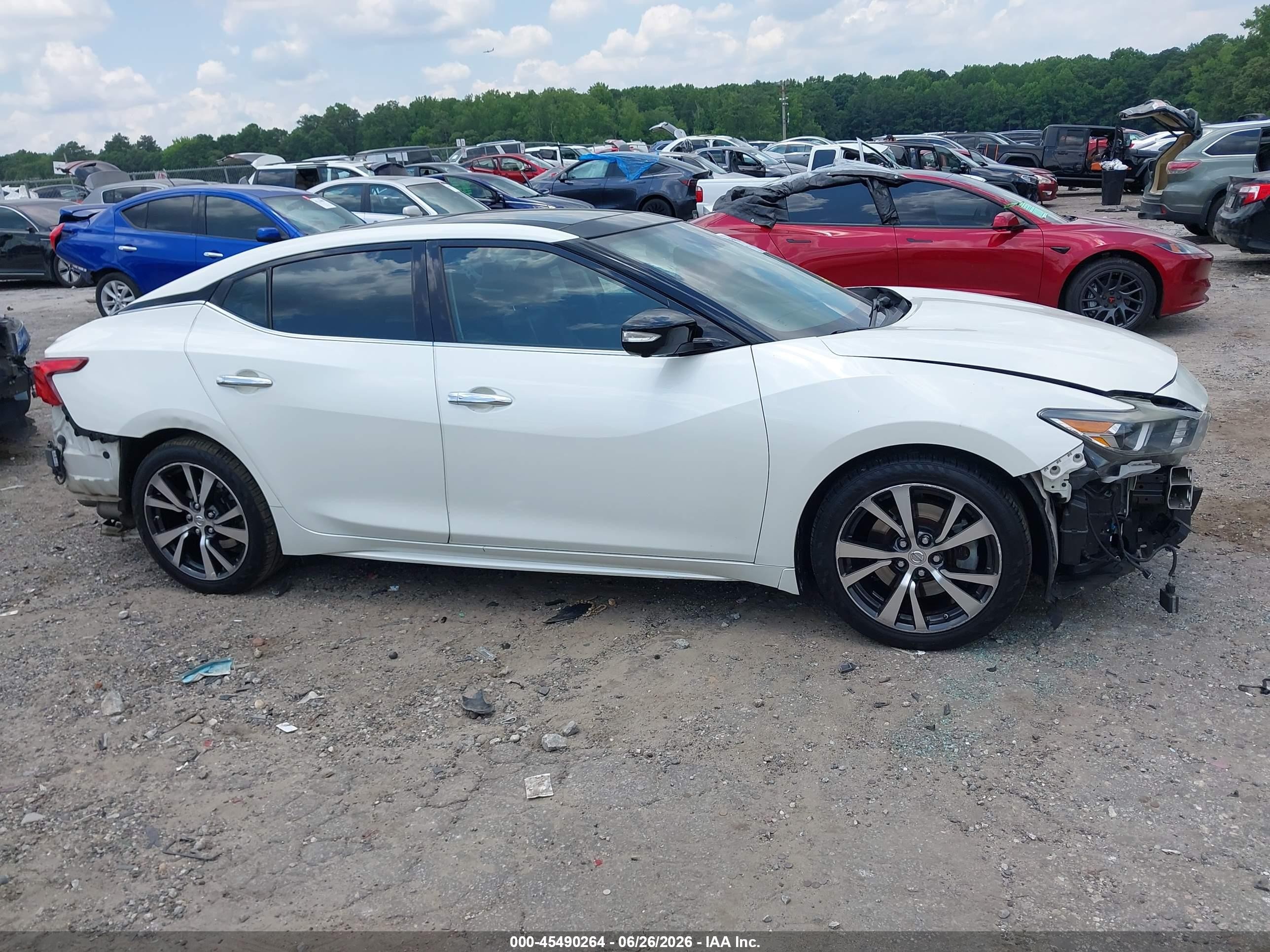 2017 Nissan Maxima 3.5 Platinum White vin: 1N4AA6AP0HC385642
