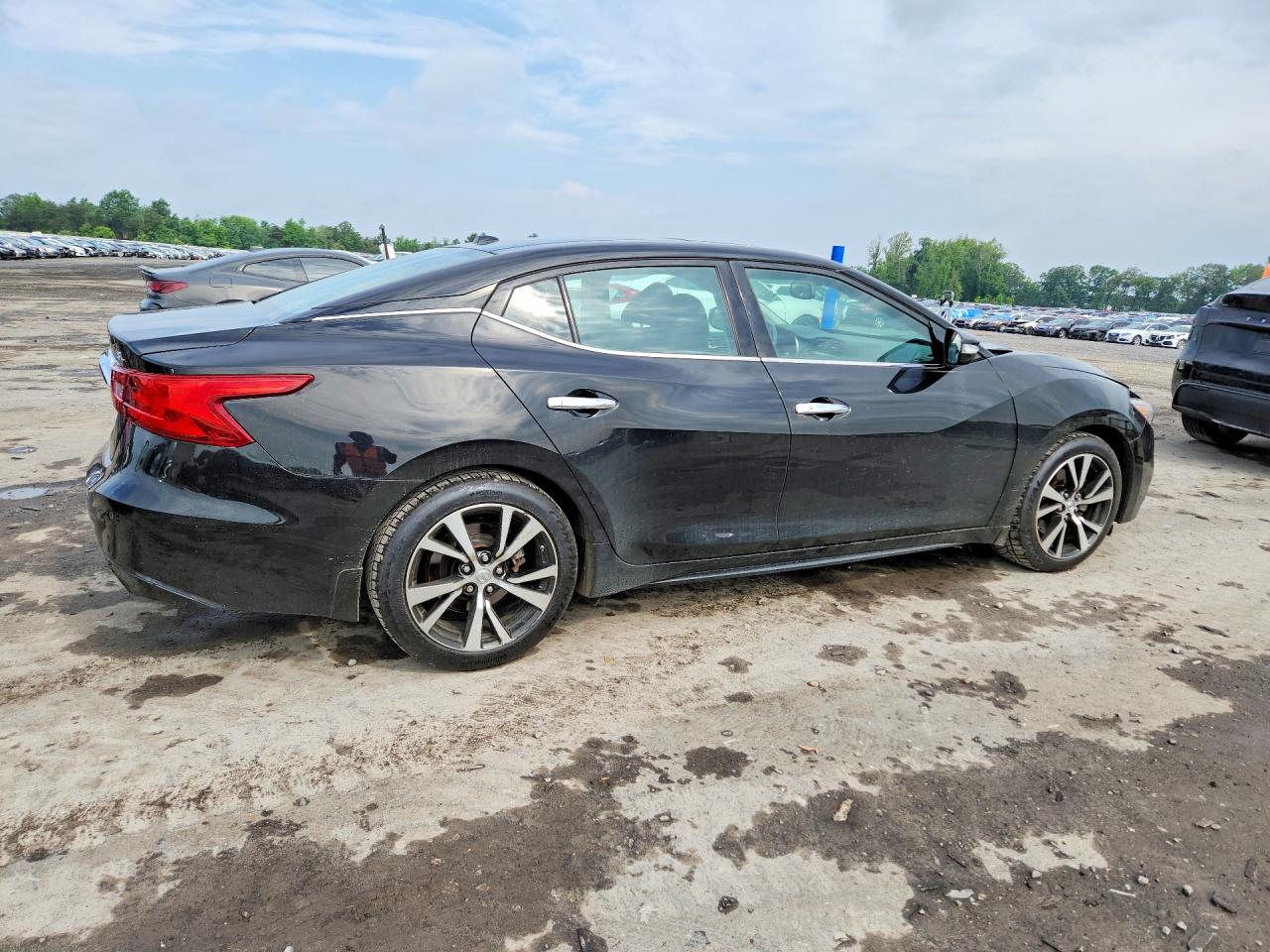 2017 Nissan Maxima 3.5 Sl Black vin: 1N4AA6AP0HC444947
