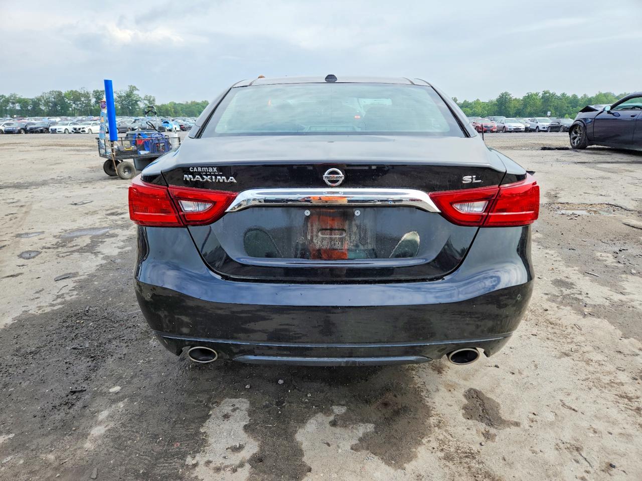 2017 Nissan Maxima 3.5 Sl Black vin: 1N4AA6AP0HC444947