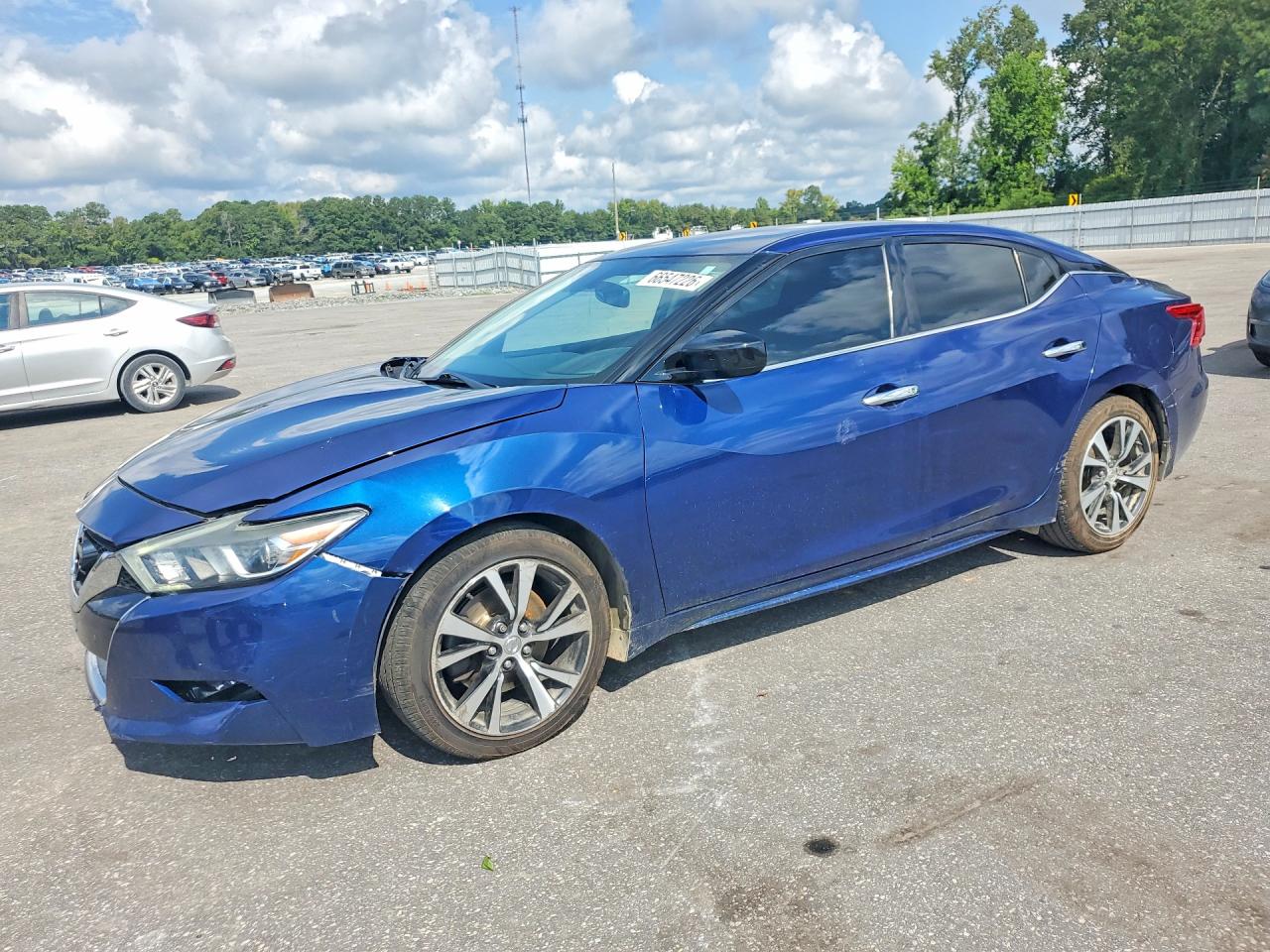 2018 Nissan Maxima 3.5 S Синий vin: 1N4AA6AP0JC366479