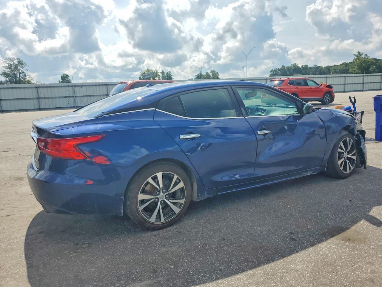 2018 Nissan Maxima 3.5 S Blue vin: 1N4AA6AP0JC366479