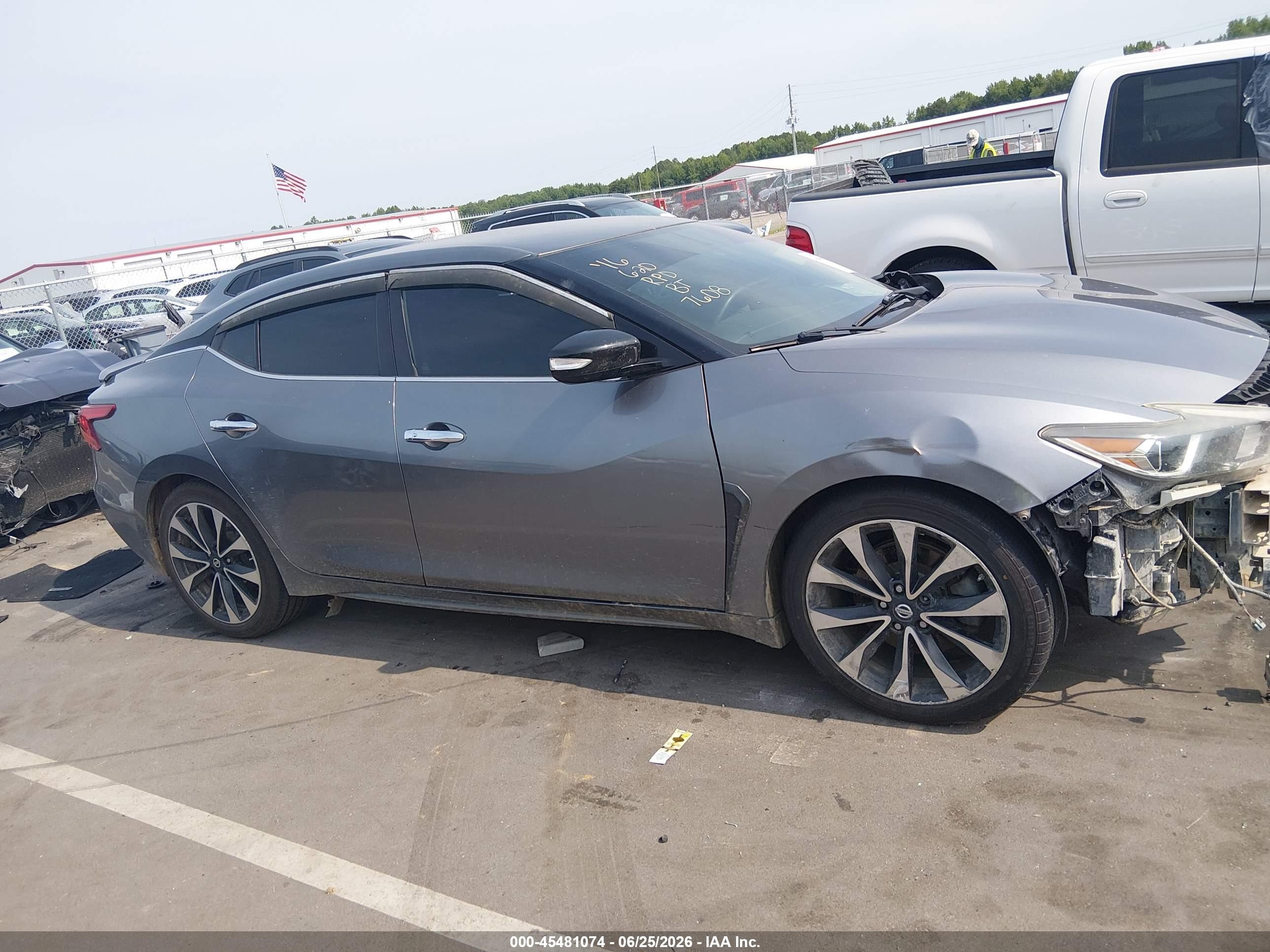 2016 Nissan Maxima 3.5 Sr Gray vin: 1N4AA6AP1GC387608