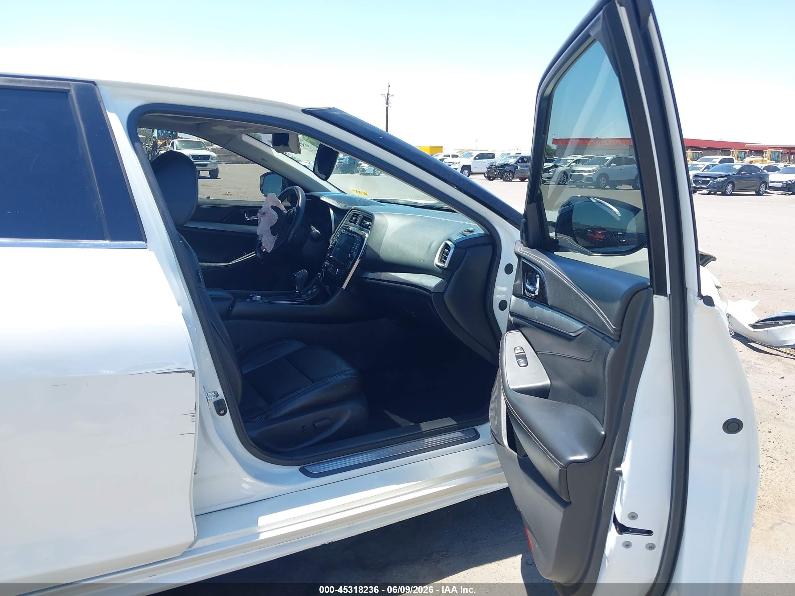 2016 Nissan Maxima 3.5 Sl White vin: 1N4AA6AP1GC409090