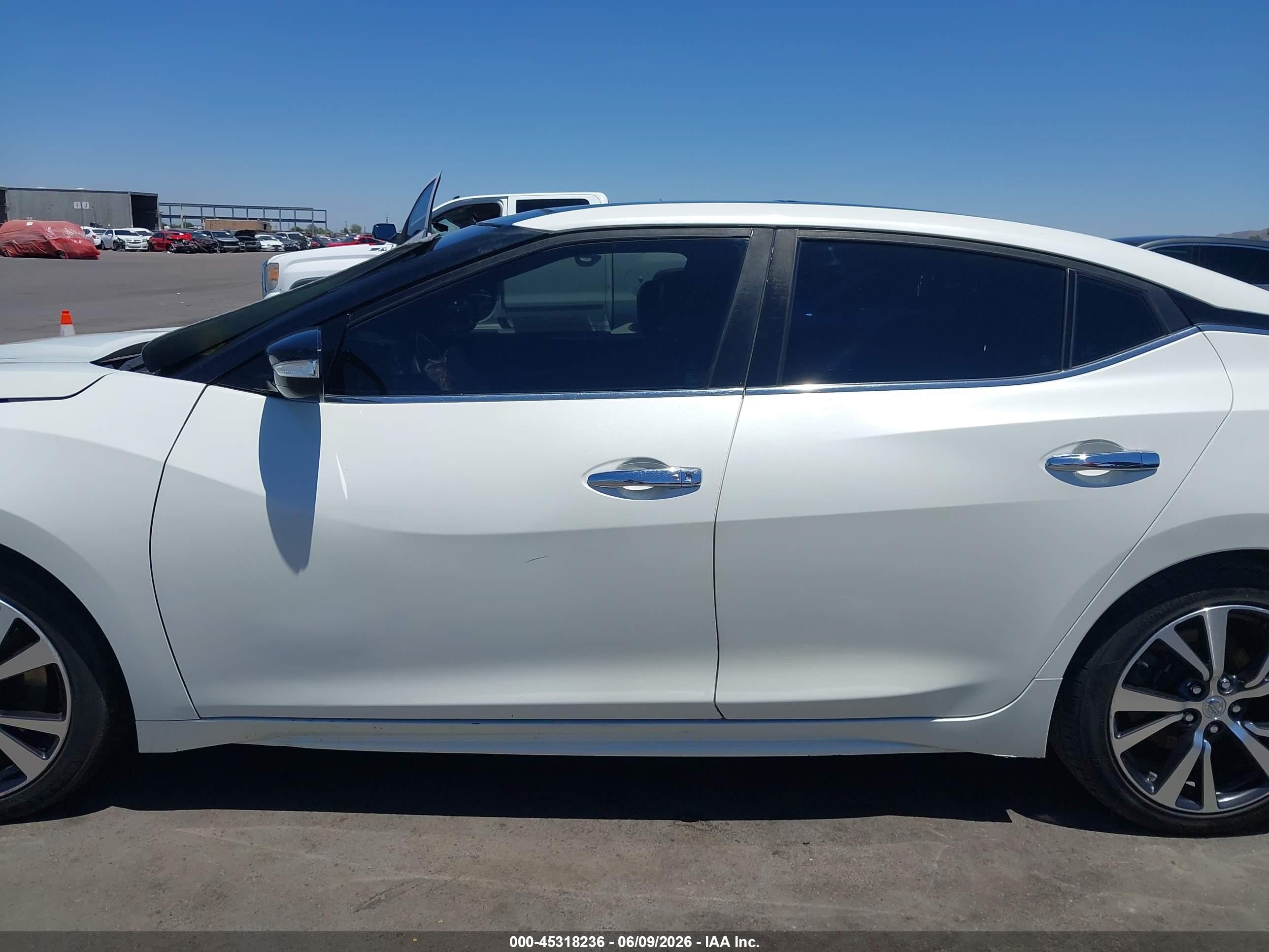 2016 Nissan Maxima 3.5 Sl White vin: 1N4AA6AP1GC409090