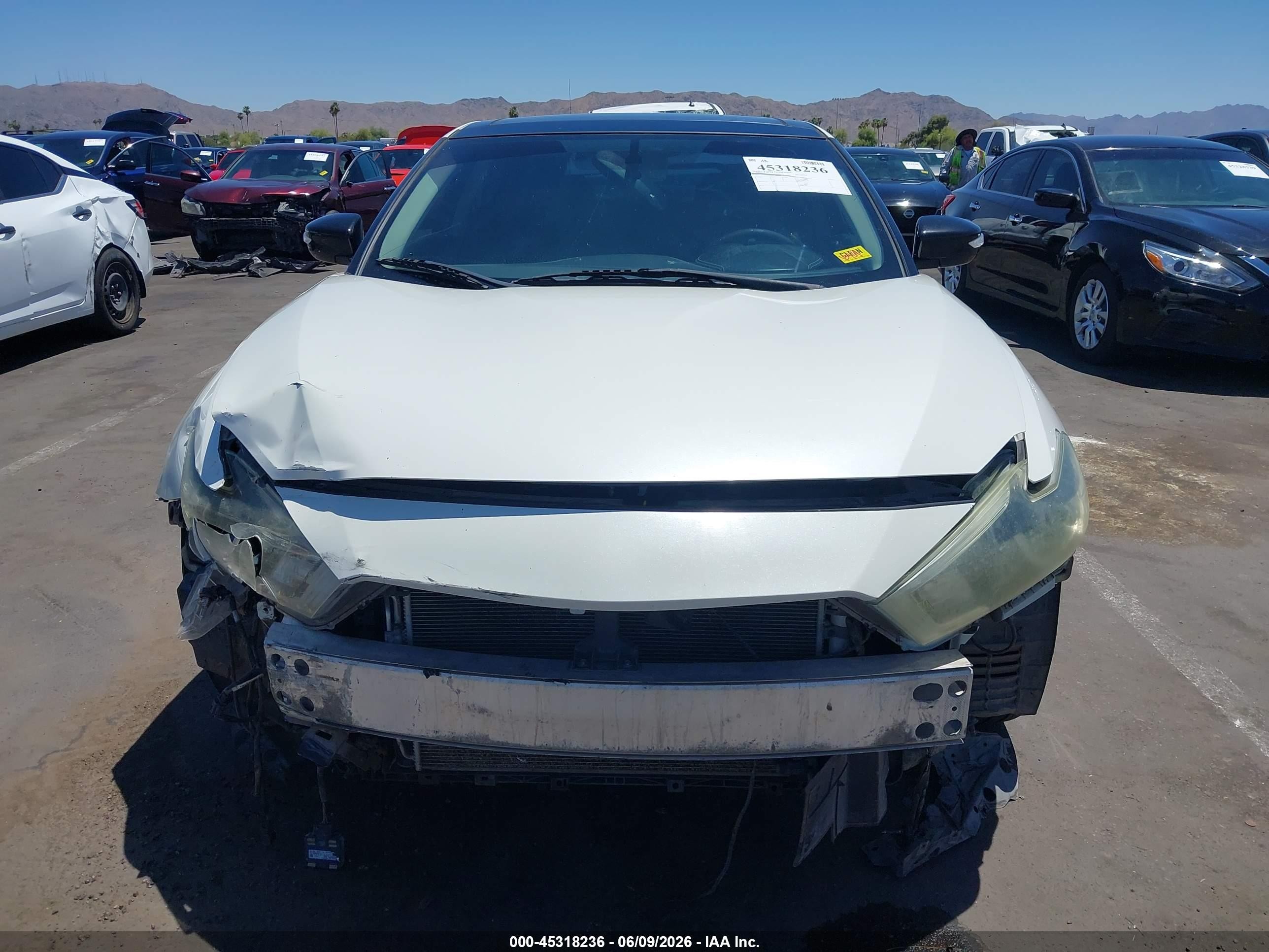 2016 Nissan Maxima 3.5 Sl White vin: 1N4AA6AP1GC409090