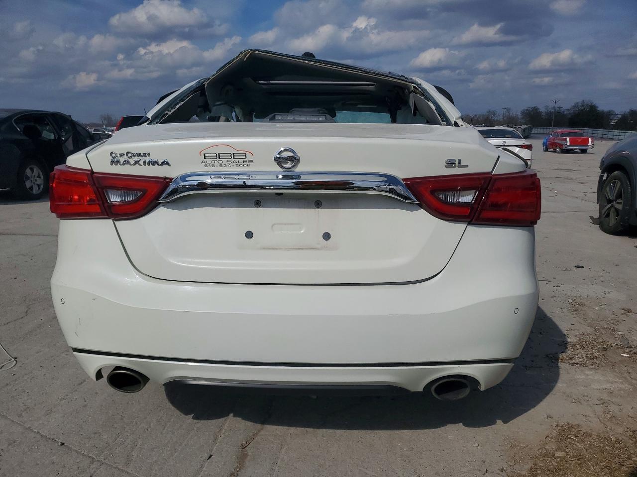 2017 Nissan Maxima 3.5 Sl White vin: 1N4AA6AP1HC416851