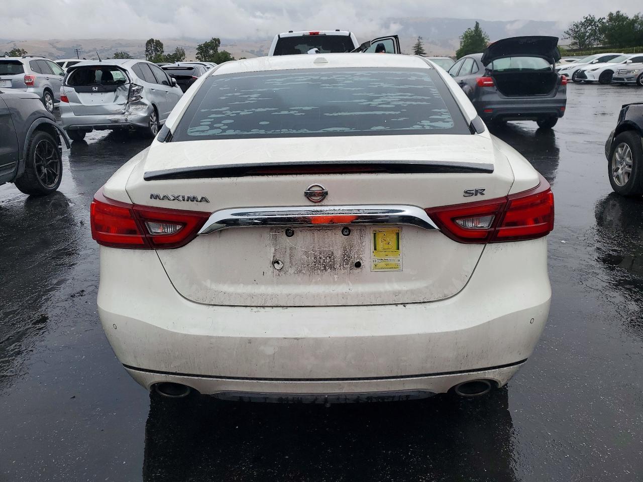 2016 Nissan Maxima 3.5 Sr White vin: 1N4AA6AP2GC425833