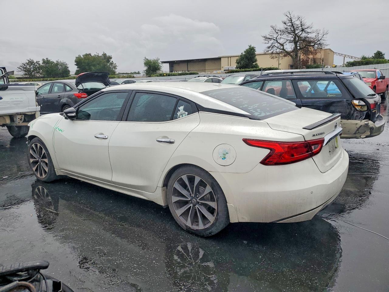2016 Nissan Maxima 3.5 Sr White vin: 1N4AA6AP2GC425833