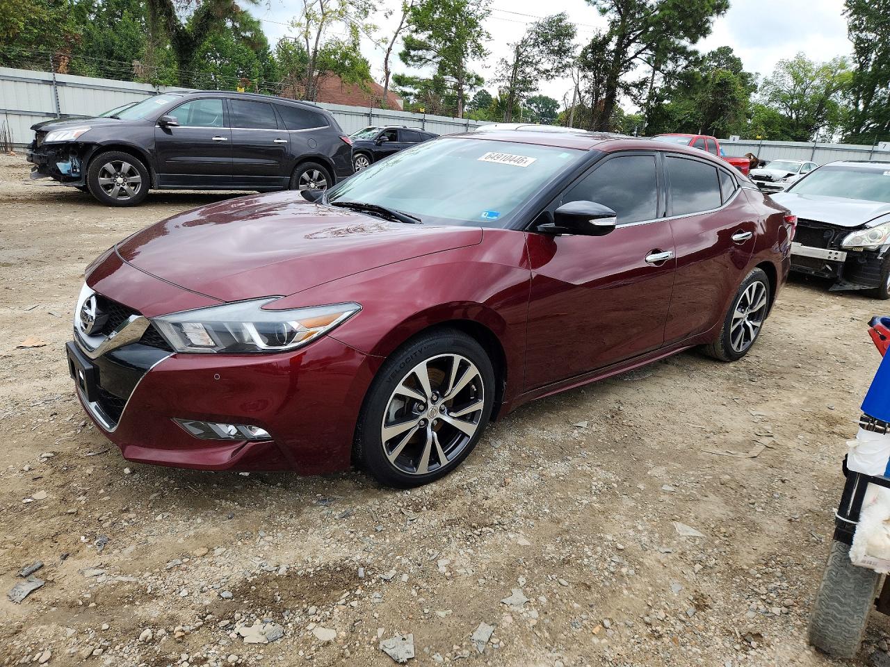 2016 Nissan Maxima 3.5 Sv Burgundy vin: 1N4AA6AP2GC447962