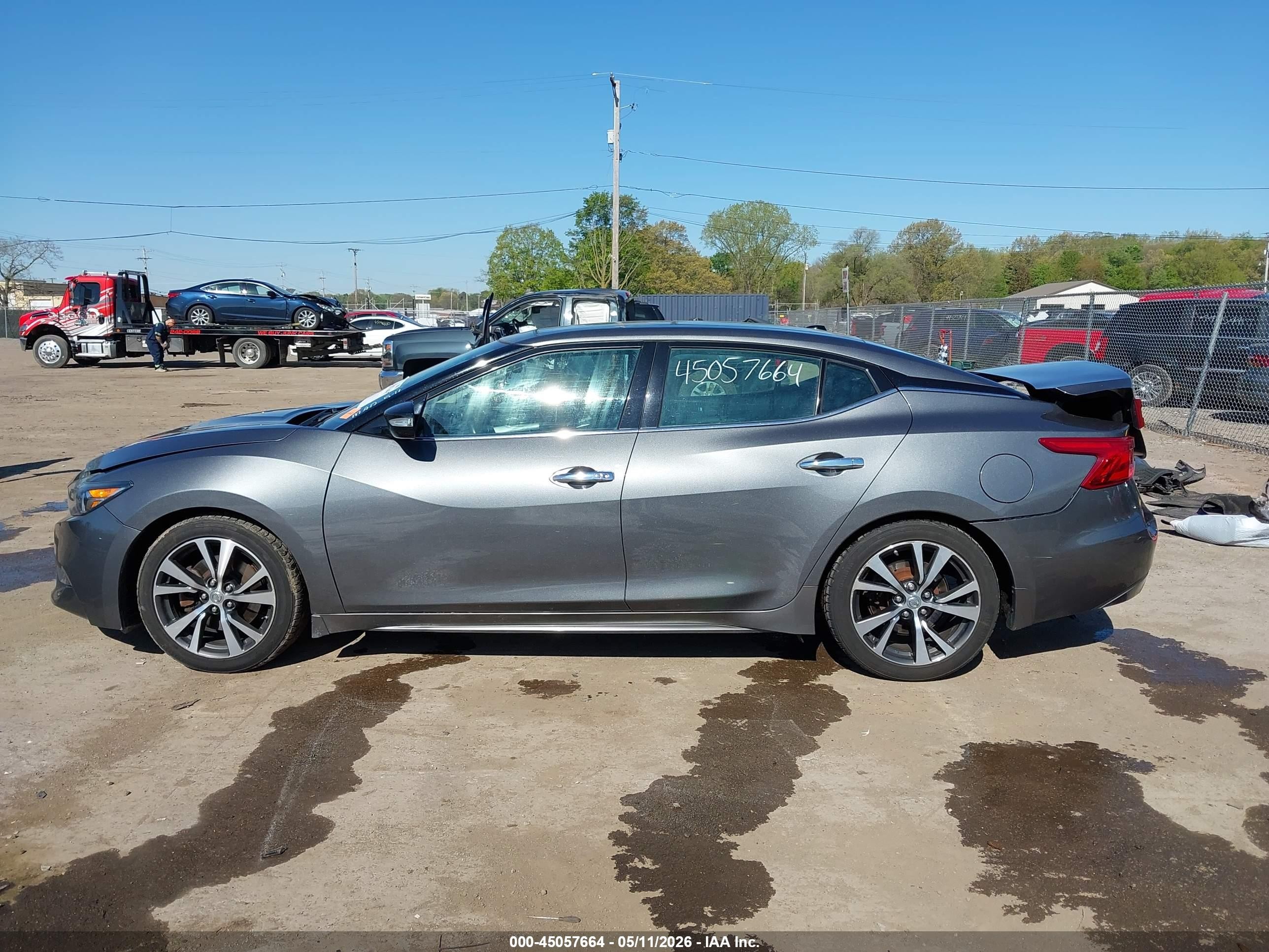2017 Nissan Maxima 3.5 Sl Gray vin: 1N4AA6AP2HC388221