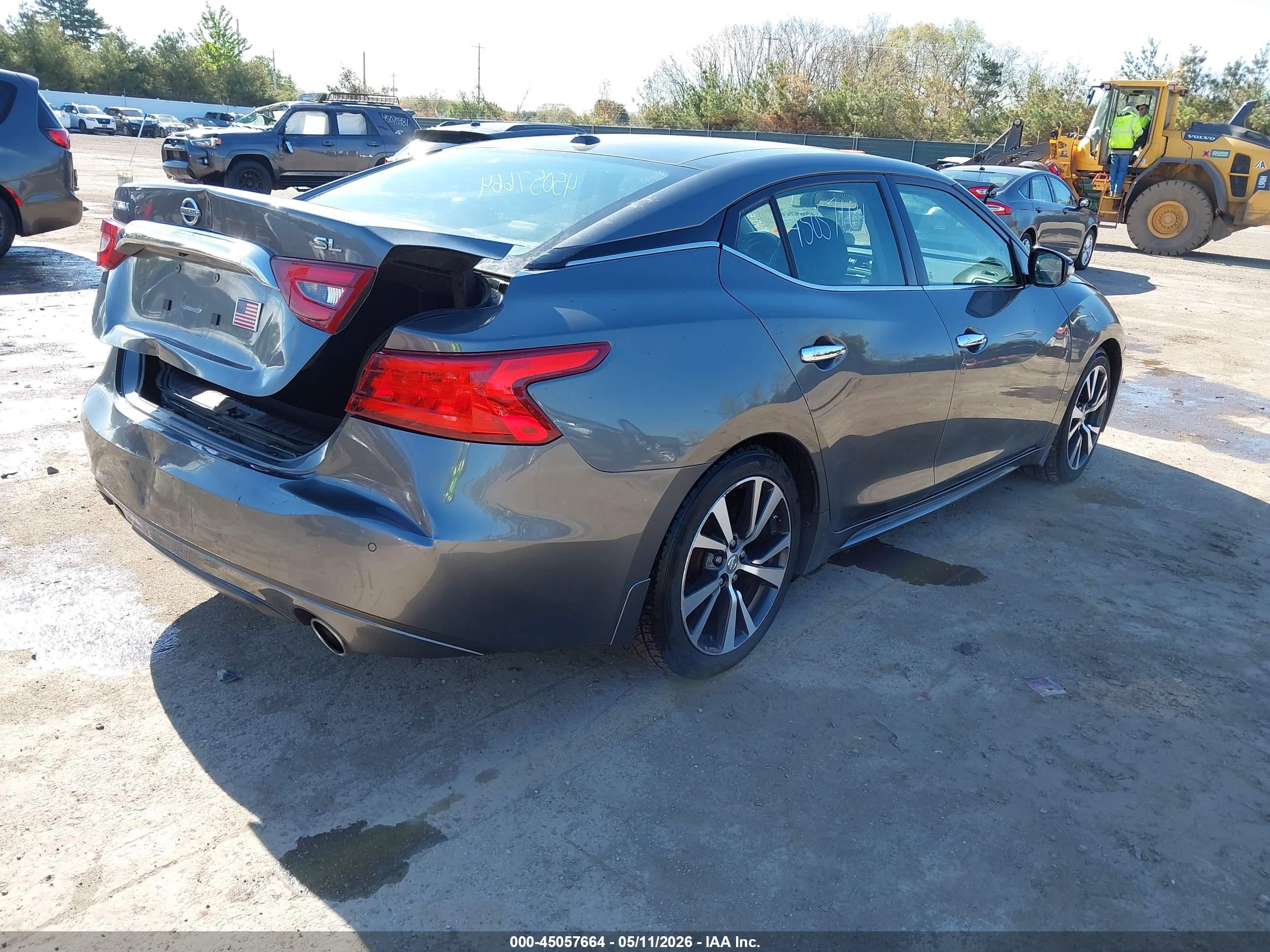 2017 Nissan Maxima 3.5 Sl Gray vin: 1N4AA6AP2HC388221