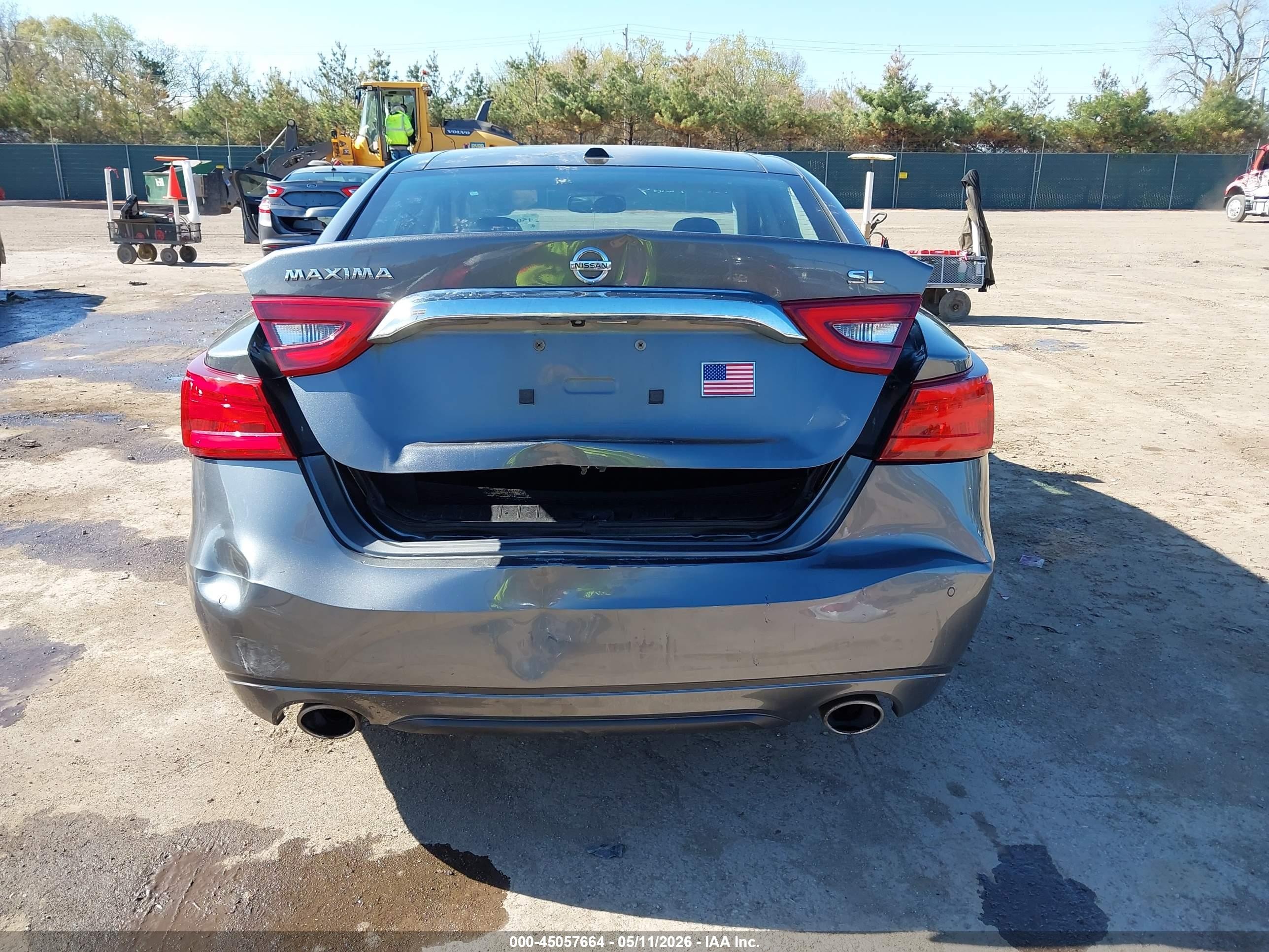 2017 Nissan Maxima 3.5 Sl Gray vin: 1N4AA6AP2HC388221
