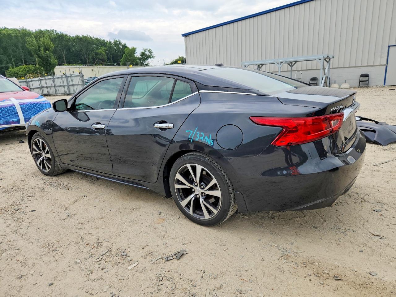 2017 Nissan Maxima Platinum Черный vin: 1N4AA6AP2HC436283