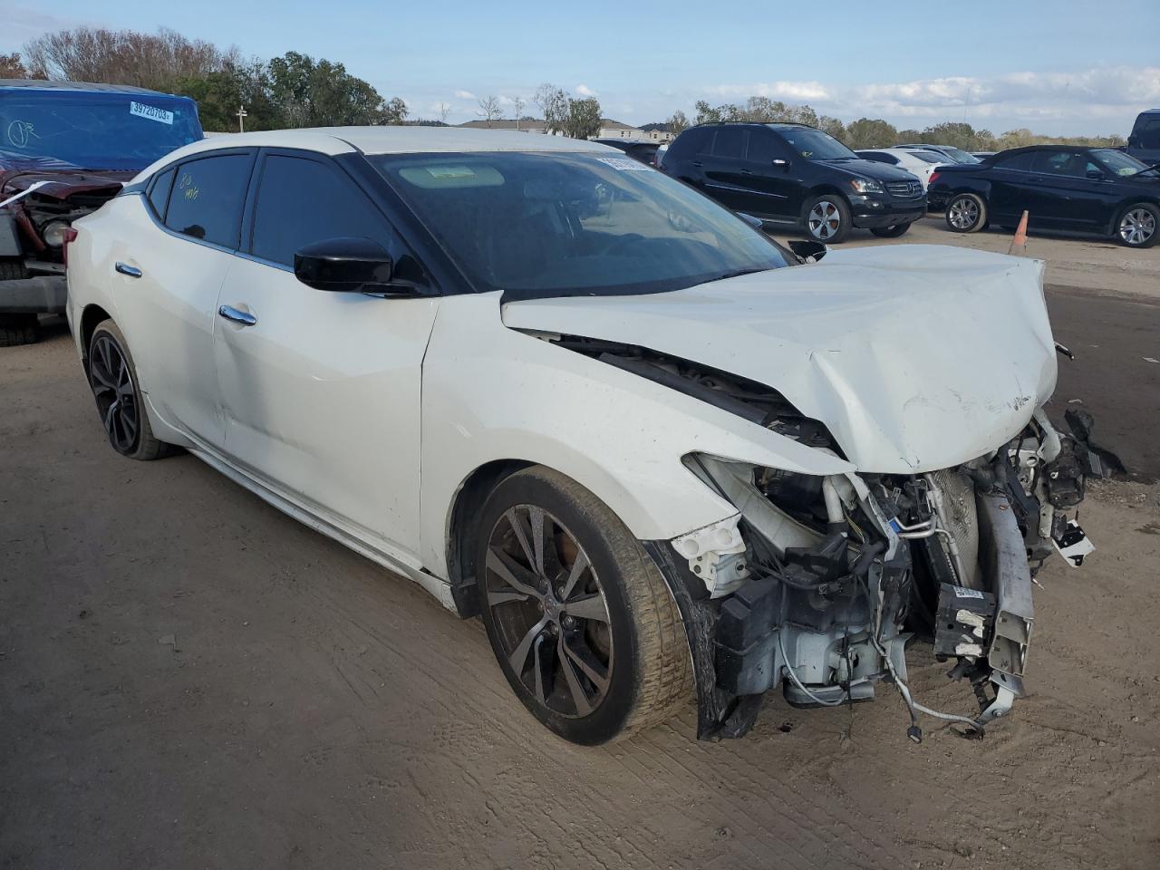 2017 Nissan Maxima 3.5s White vin: 1N4AA6AP2HC443315