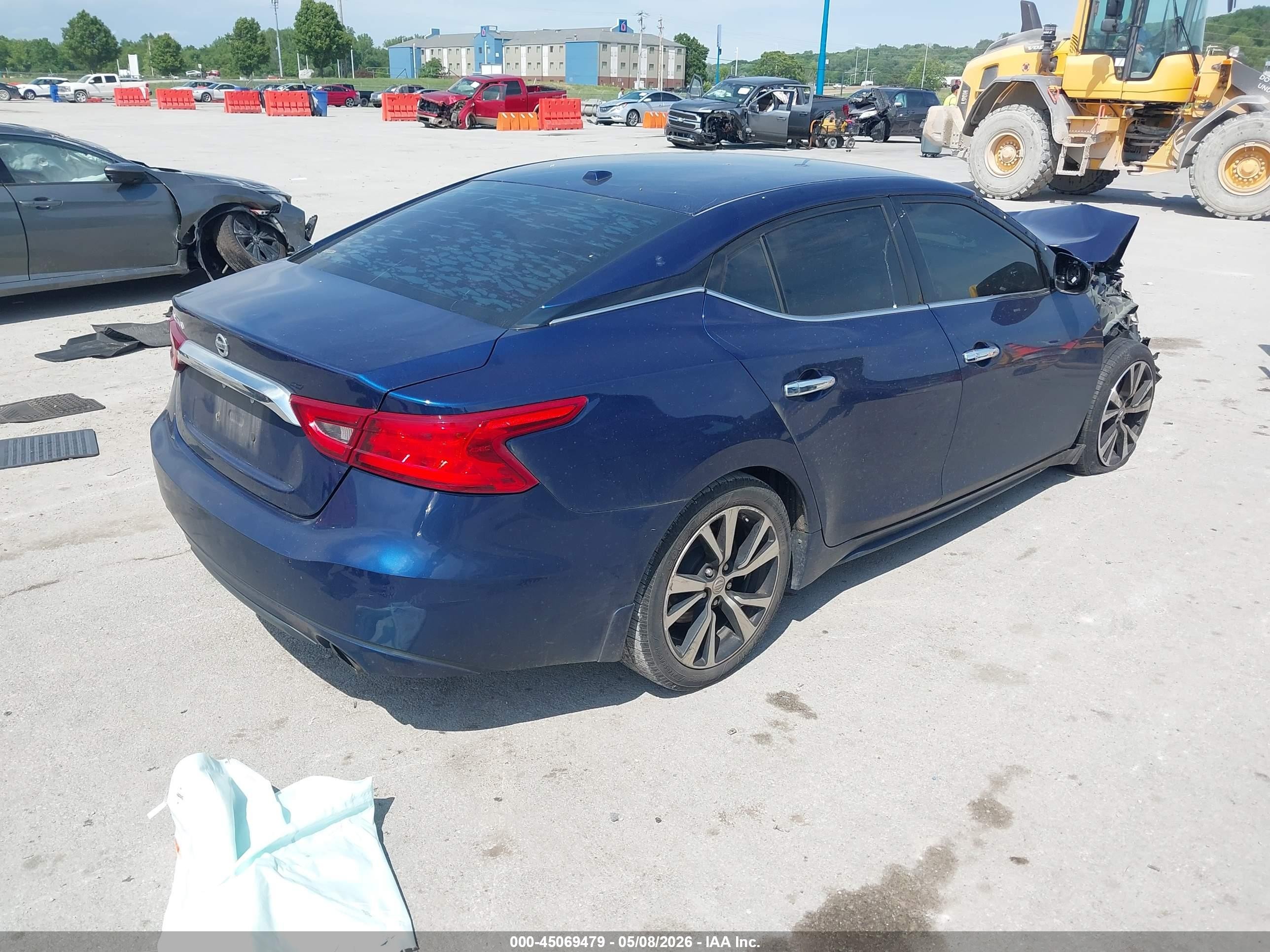 2018 Nissan Maxima 3.5 S Синий vin: 1N4AA6AP2JC409591