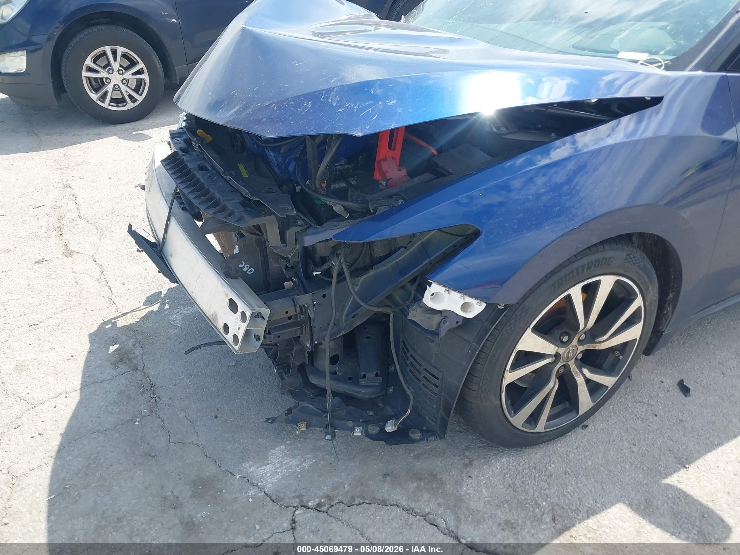 2018 Nissan Maxima 3.5 S Синий vin: 1N4AA6AP2JC409591